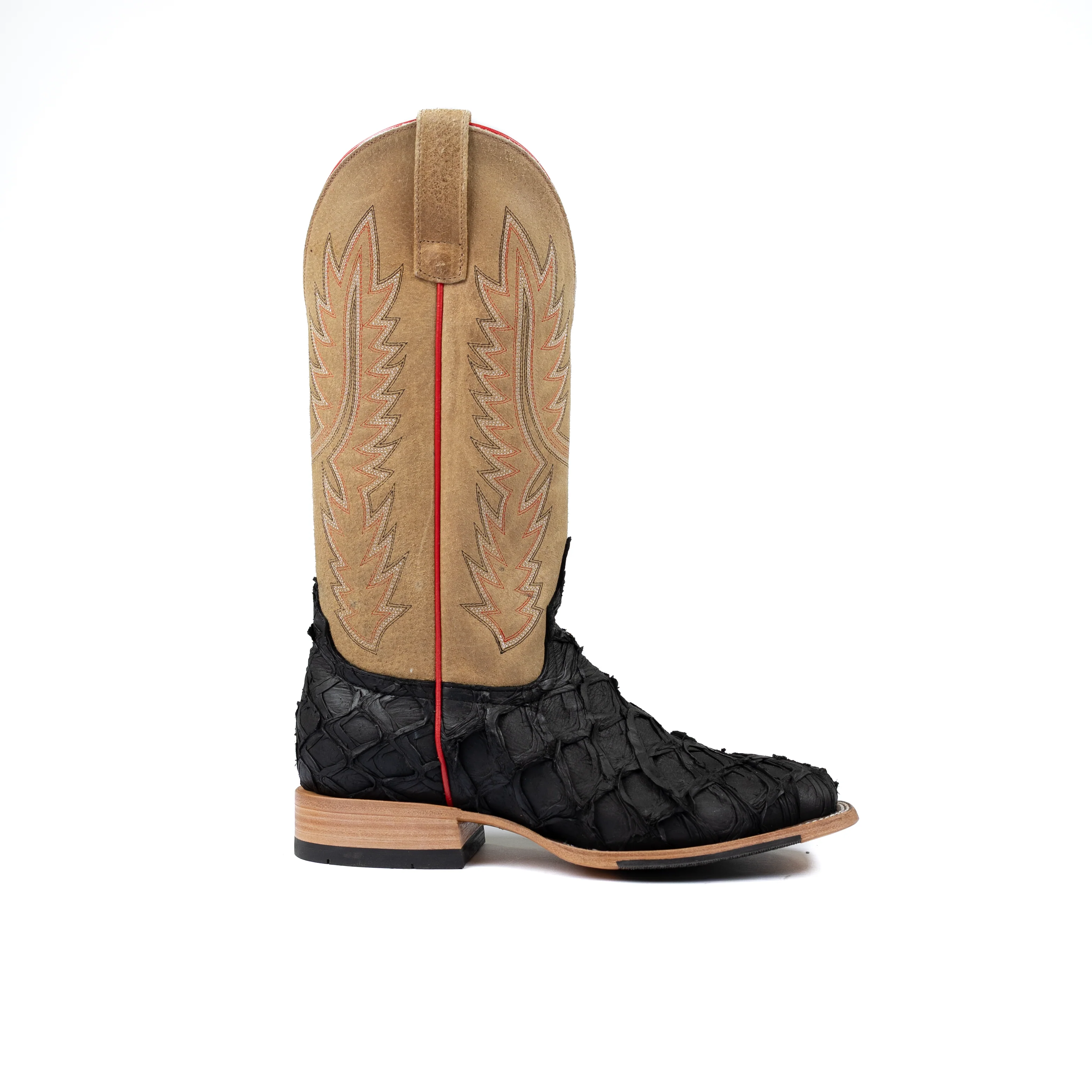 Horse Power Men's Black Matte Big Bass Square Toe Boots HP8062 - Image 3