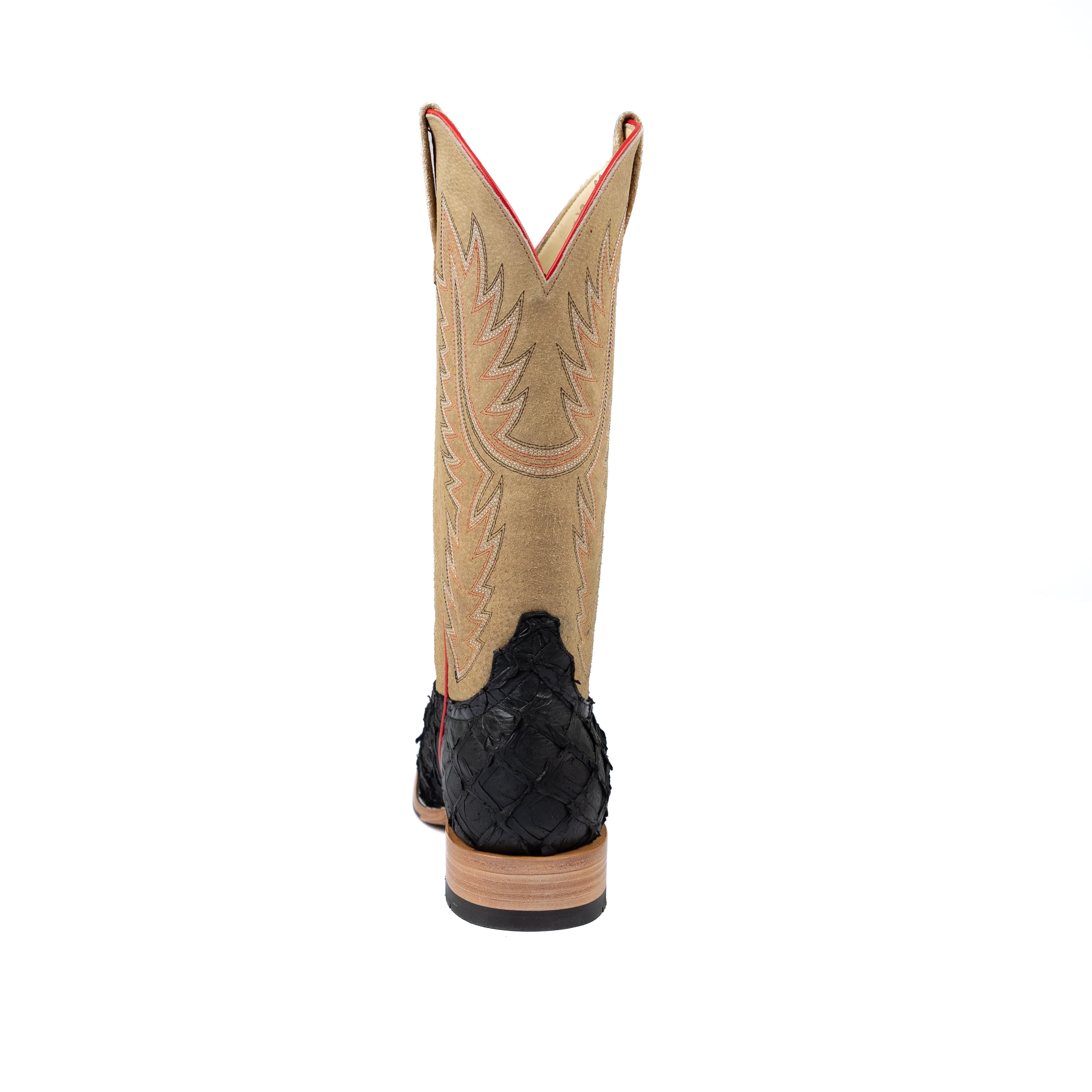 Horse Power Men's Black Matte Big Bass Square Toe Boots HP8062 - Image 4