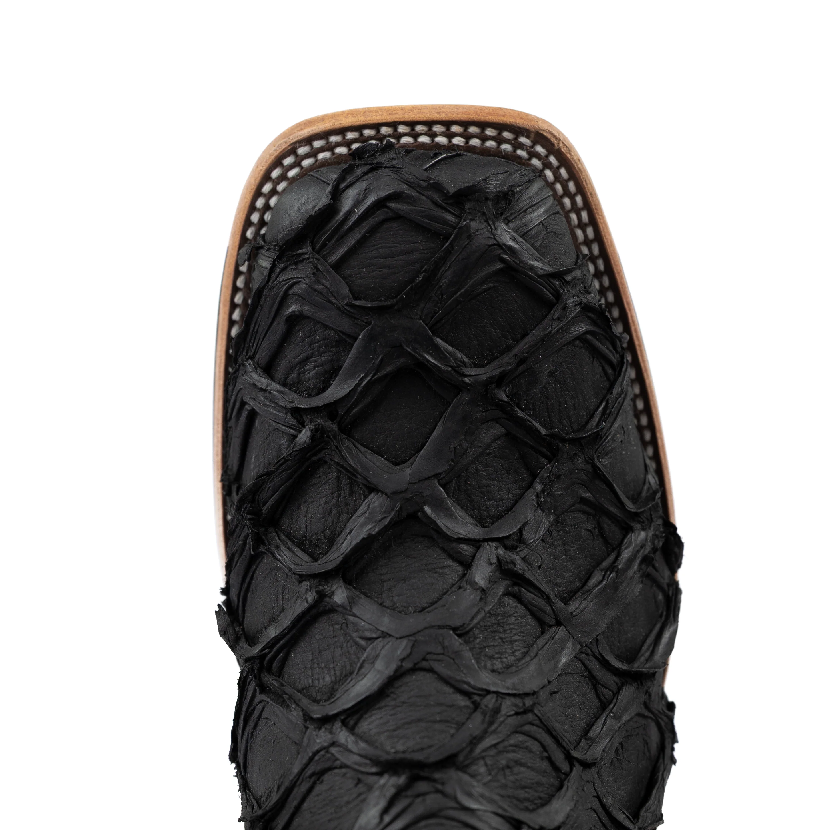 Horse Power Men's Black Matte Big Bass Square Toe Boots HP8062 - Image 5