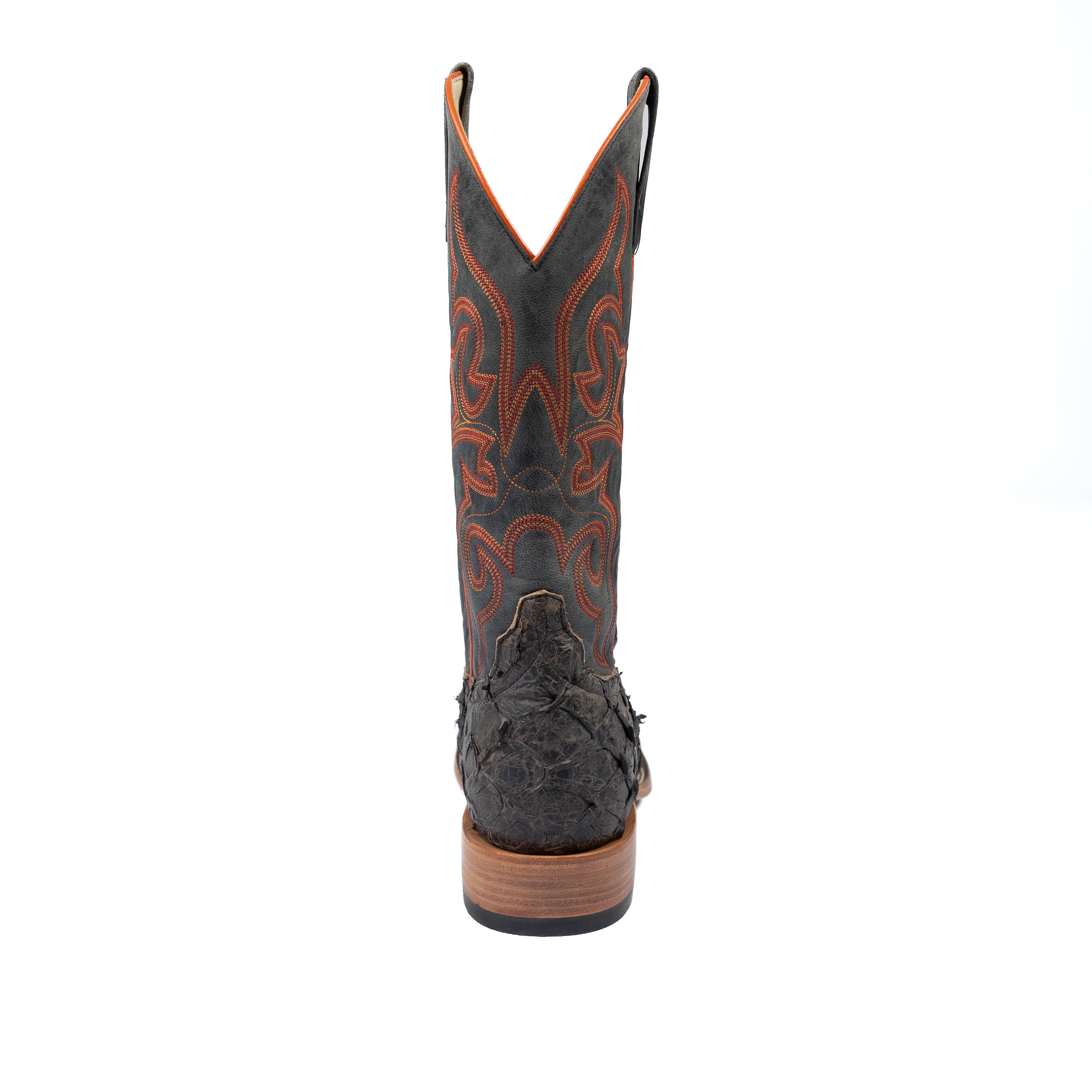 Men's Horse Power Top Hand Brazilian Big Bass Gray Square Toe Boots HP8006 - Image 4