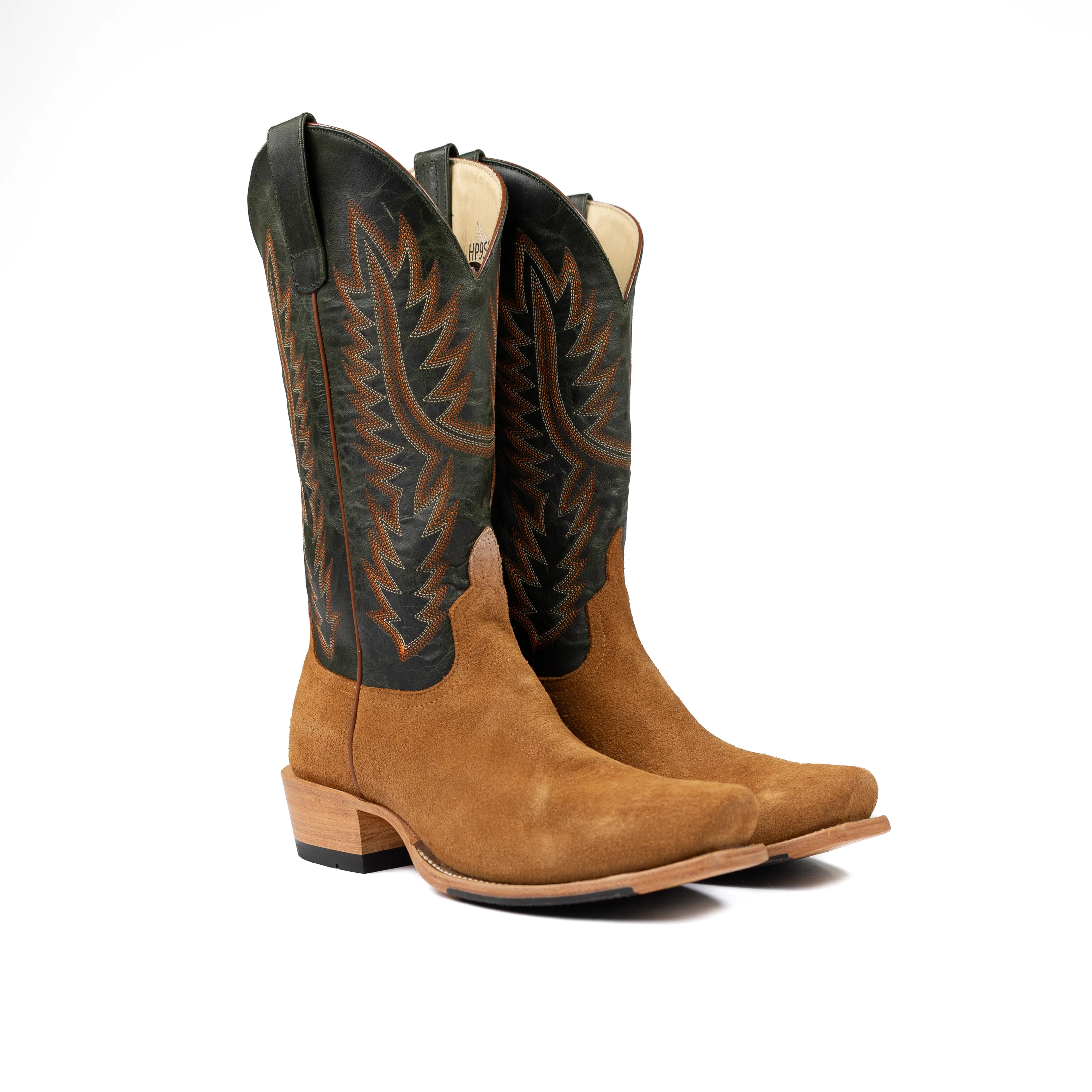 Men's Horse Power Top Hand Camel Suede Tan Cutter Toe Boots HP9500 - Image 2