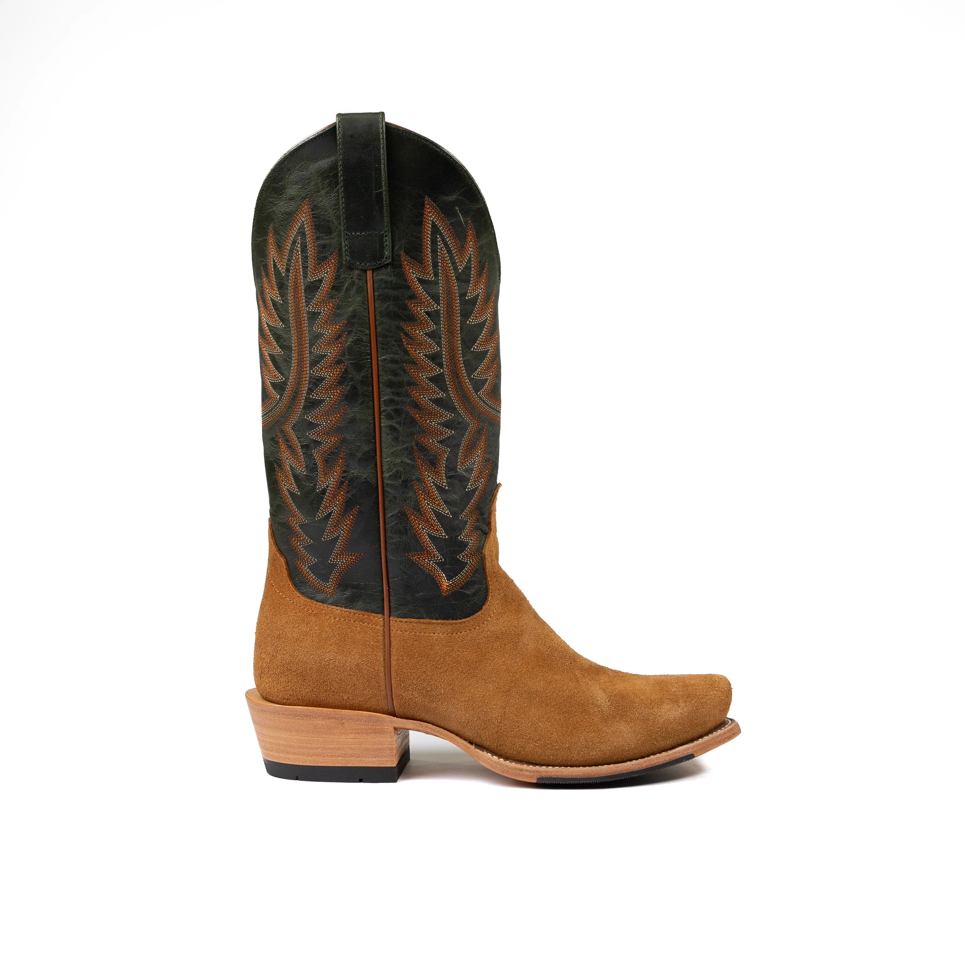 Men's Horse Power Top Hand Camel Suede Tan Cutter Toe Boots HP9500 - Image 3