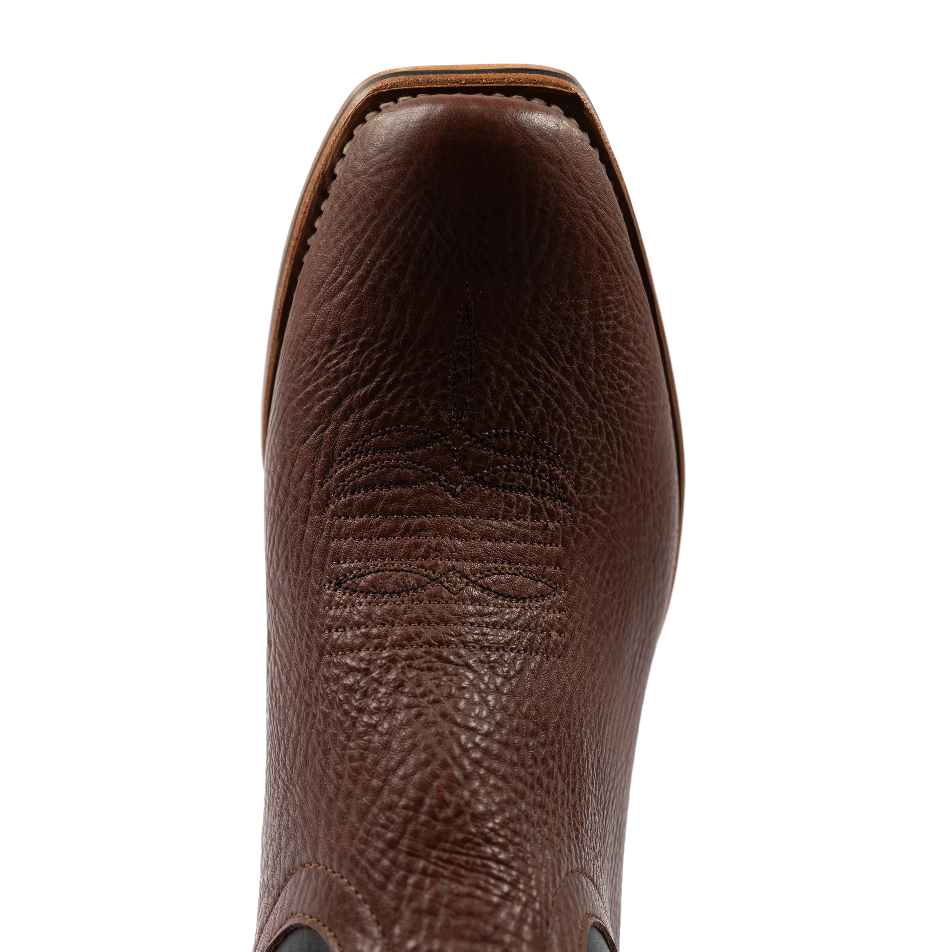 Men's Horse Power Top Hand Coach Shrunken Shoulder Brown Cutter Toe Boots HP9508 - Image 5