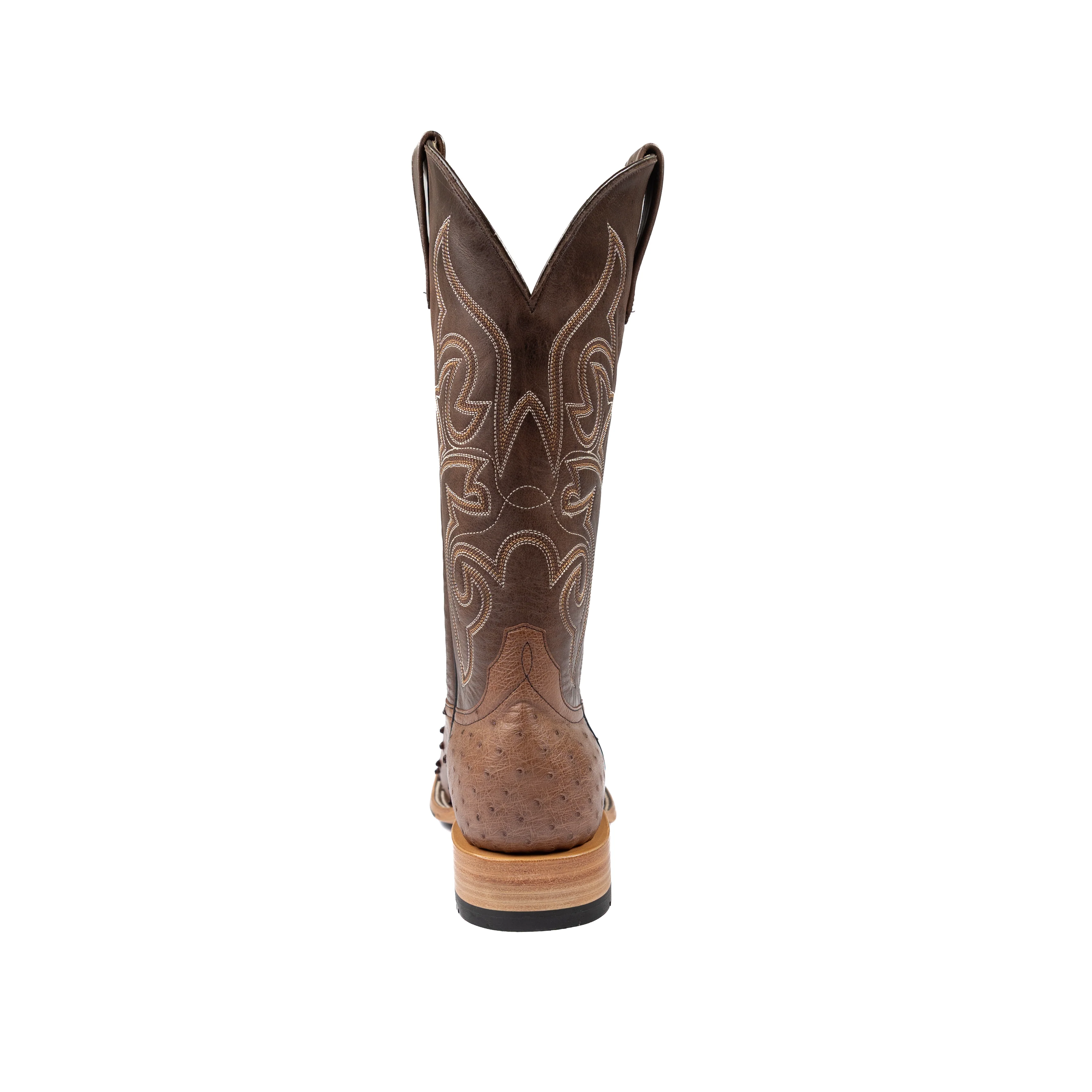 Men's Horse Power Top Hand Kango Tobacco Full Quill Ostrich Square Toe Boots HP8001 - Image 3