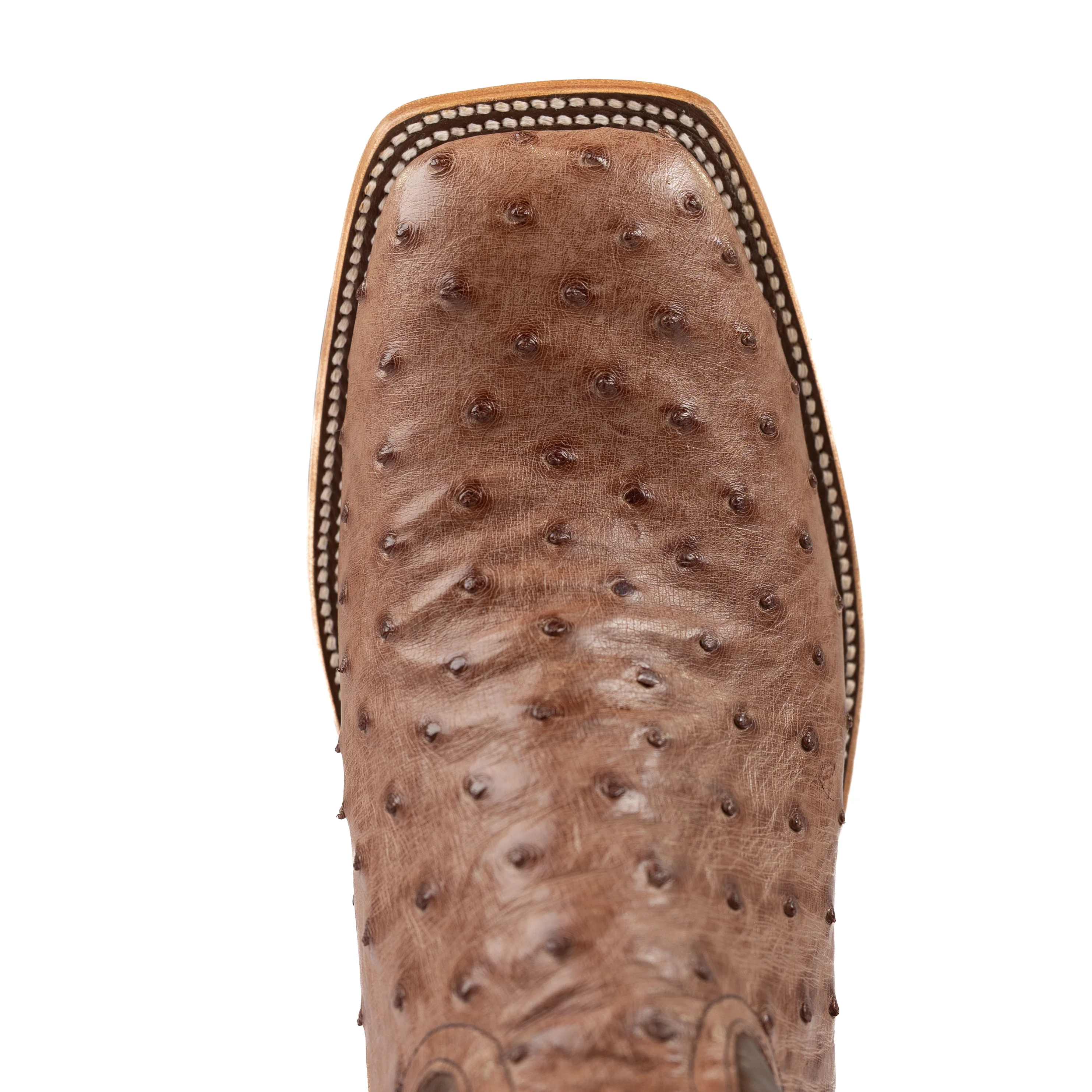 Men's Horse Power Top Hand Kango Tobacco Full Quill Ostrich Square Toe Boots HP8001 - Image 5