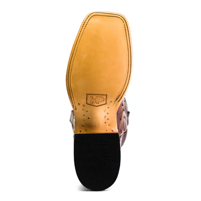 Men's Horse Power Top Hand Kango Tobacco Full Quill Ostrich Square Toe Boots HP8001 - Image 6