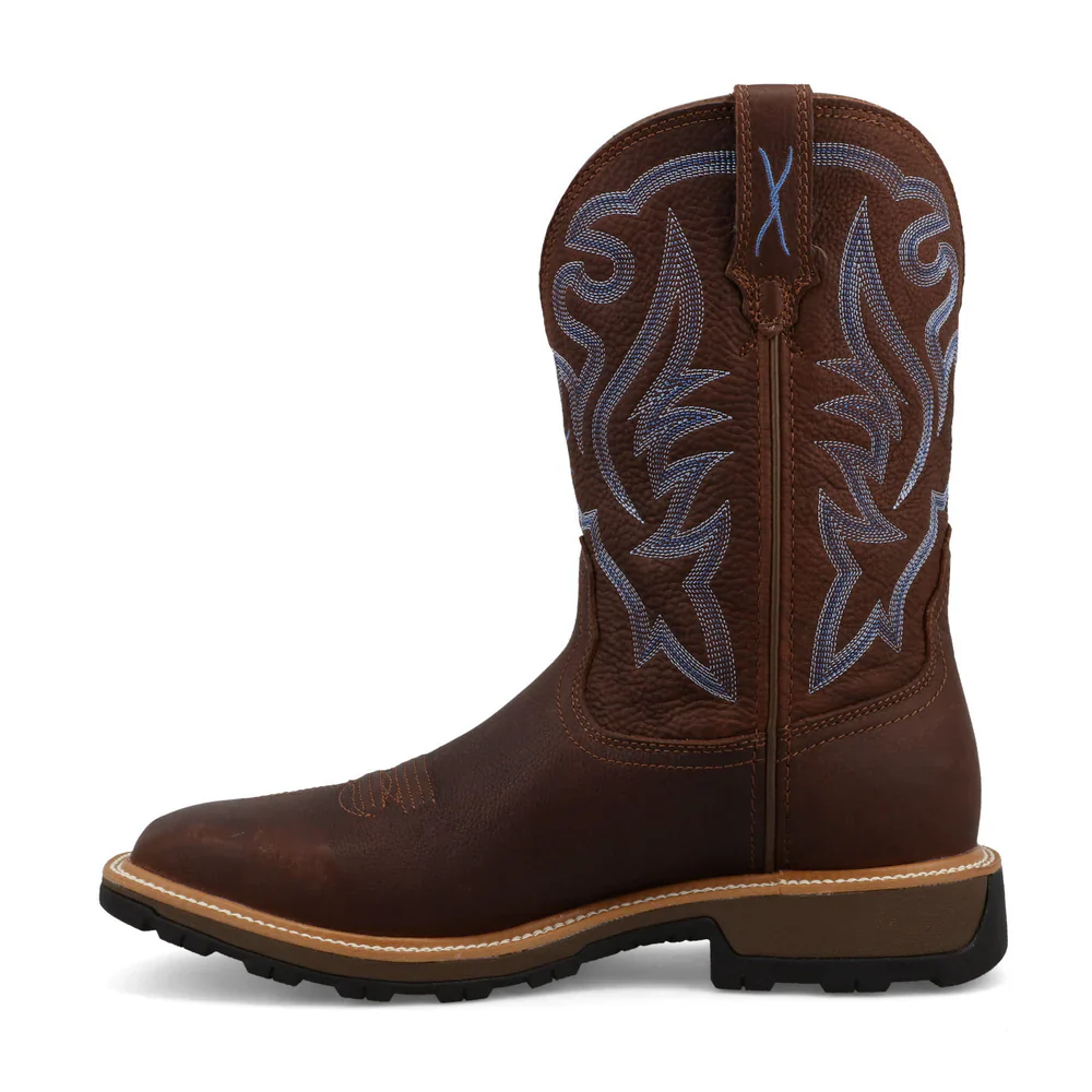 Men's Twisted X 11" Ultralite X Work Hickory Square Toe Boot MUW0001 - Image 2