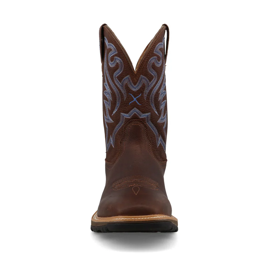 Men's Twisted X 11" Ultralite X Work Hickory Square Toe Boot MUW0001 - Image 5