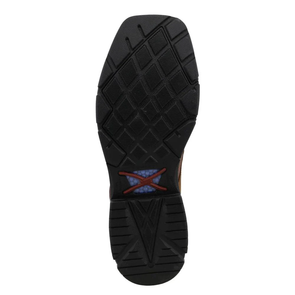 Men's Twisted X CellStretch® Distressed Brown Waterproof Lacer Boots MXLW001 - Image 3
