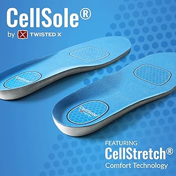 Men's Twisted X Cellsole Round Toe Boot Footbed Inserts MCSLFOOTBDSH - Image 2