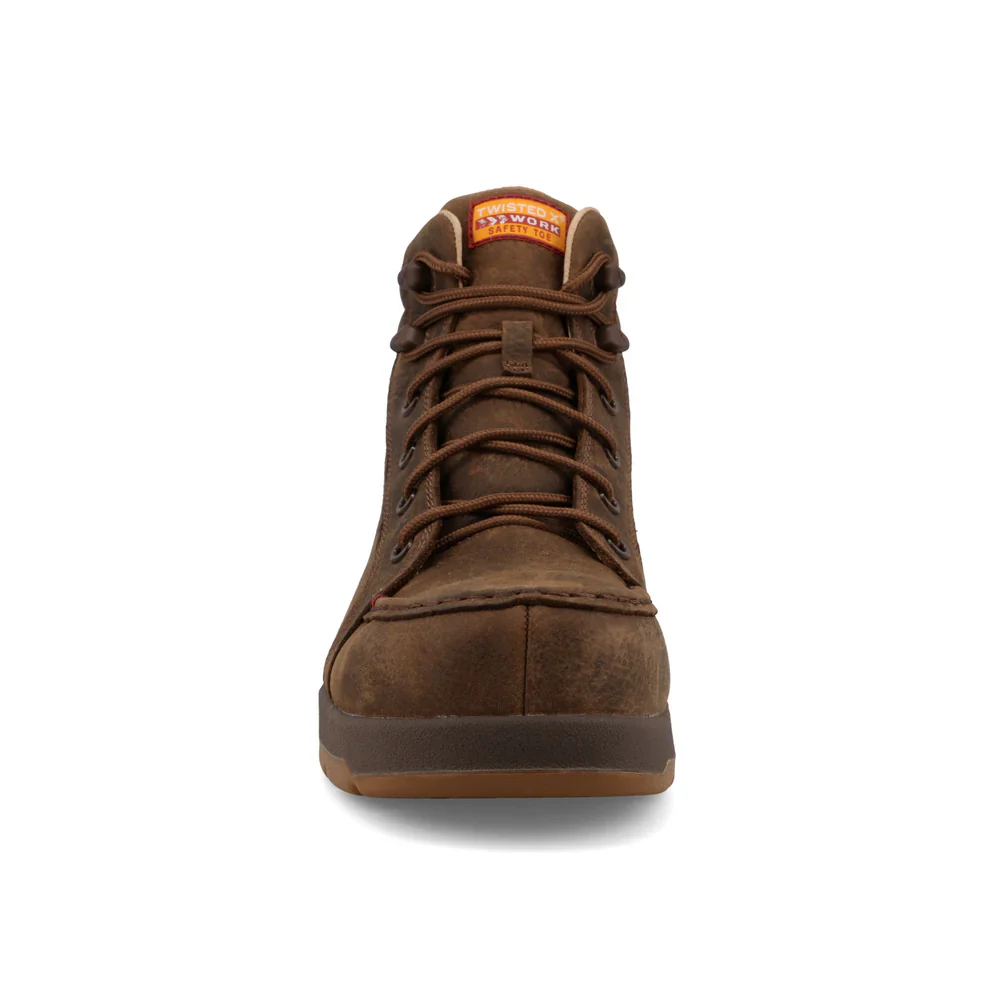 Men's Twisted X Nano Toe Brown Lace Up Work Boots MWPNW02 - Image 5