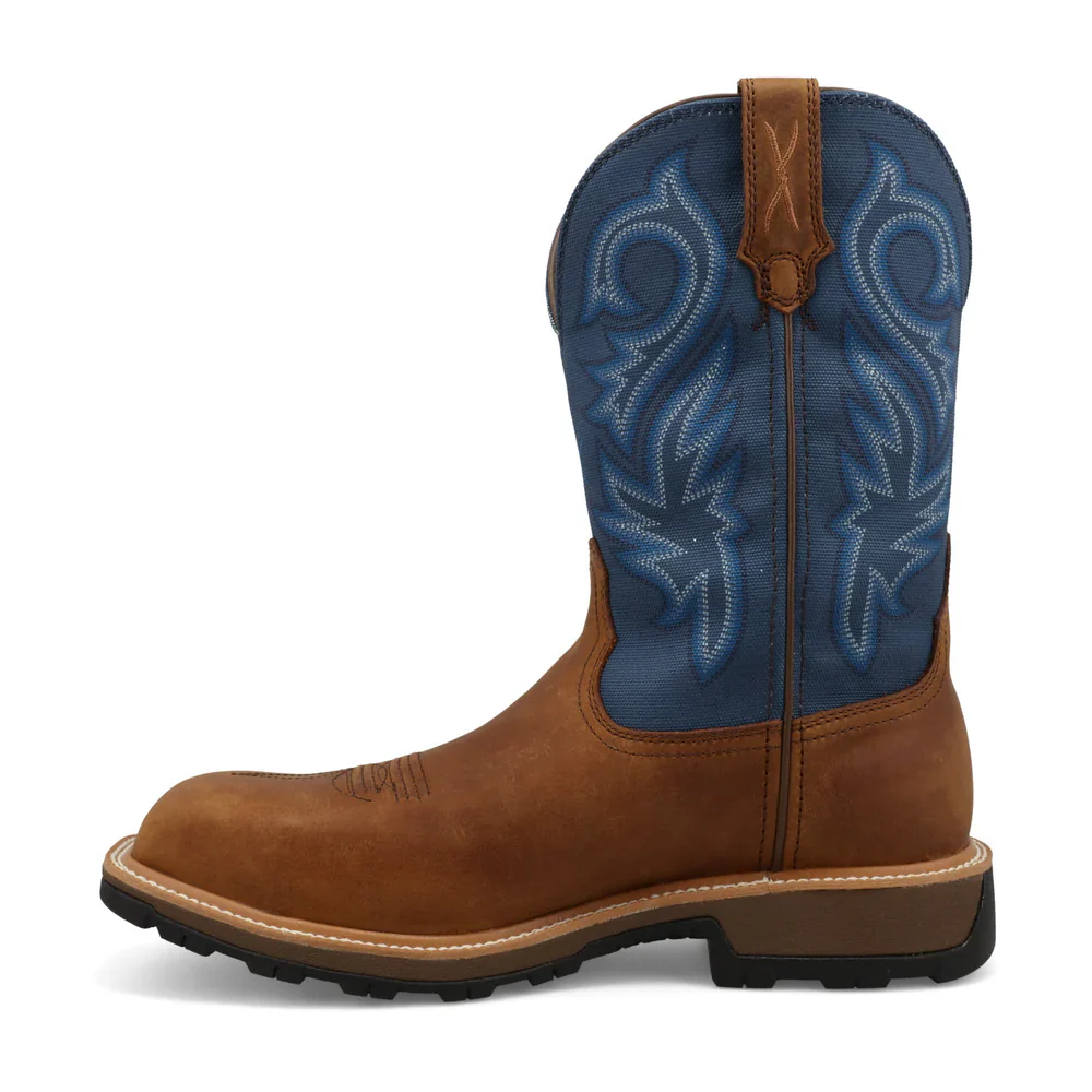 Men's Twisted X Rustic Brown and Niagra 11" Nano Toe Ultralite X Work Boot MUNW001 - Image 2