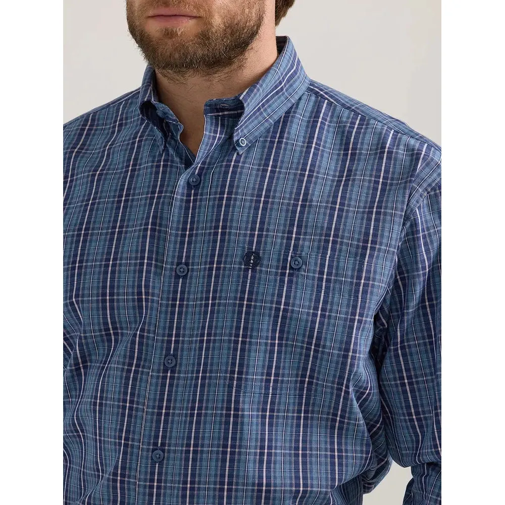 Men's Wrangler® George Strait One Pocket Long Sleeve Shirt 112352727 - Image 3