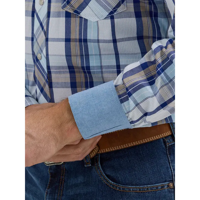Men's Wrangler 20X® Competition Advanced Comfort Long Sleeve Two Pocket Western Snap Shirt 112356585 - Image 4