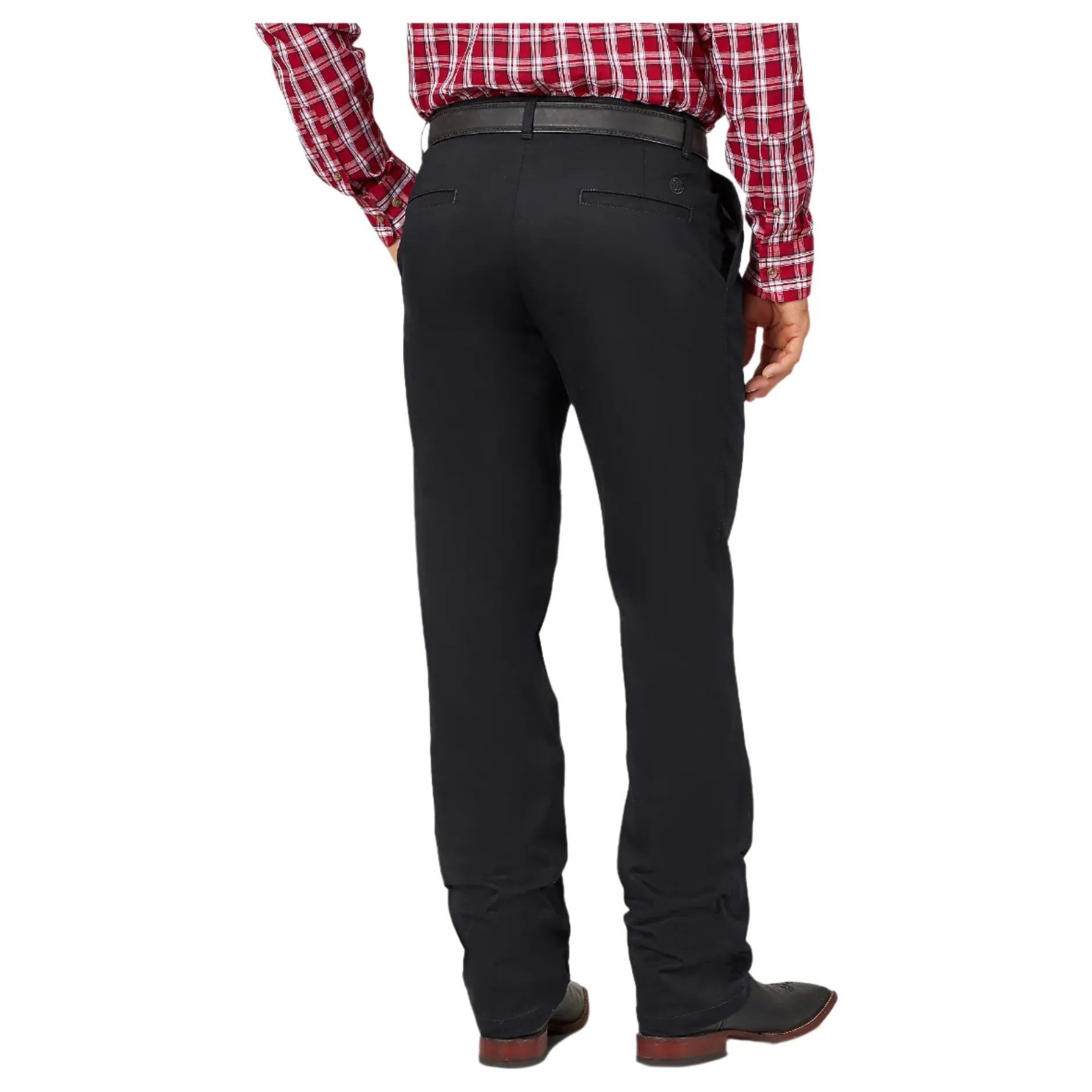 Men's Wrangler Casuals® Pleated Front Relaxed Fit Pants 1000097BK - Image 3