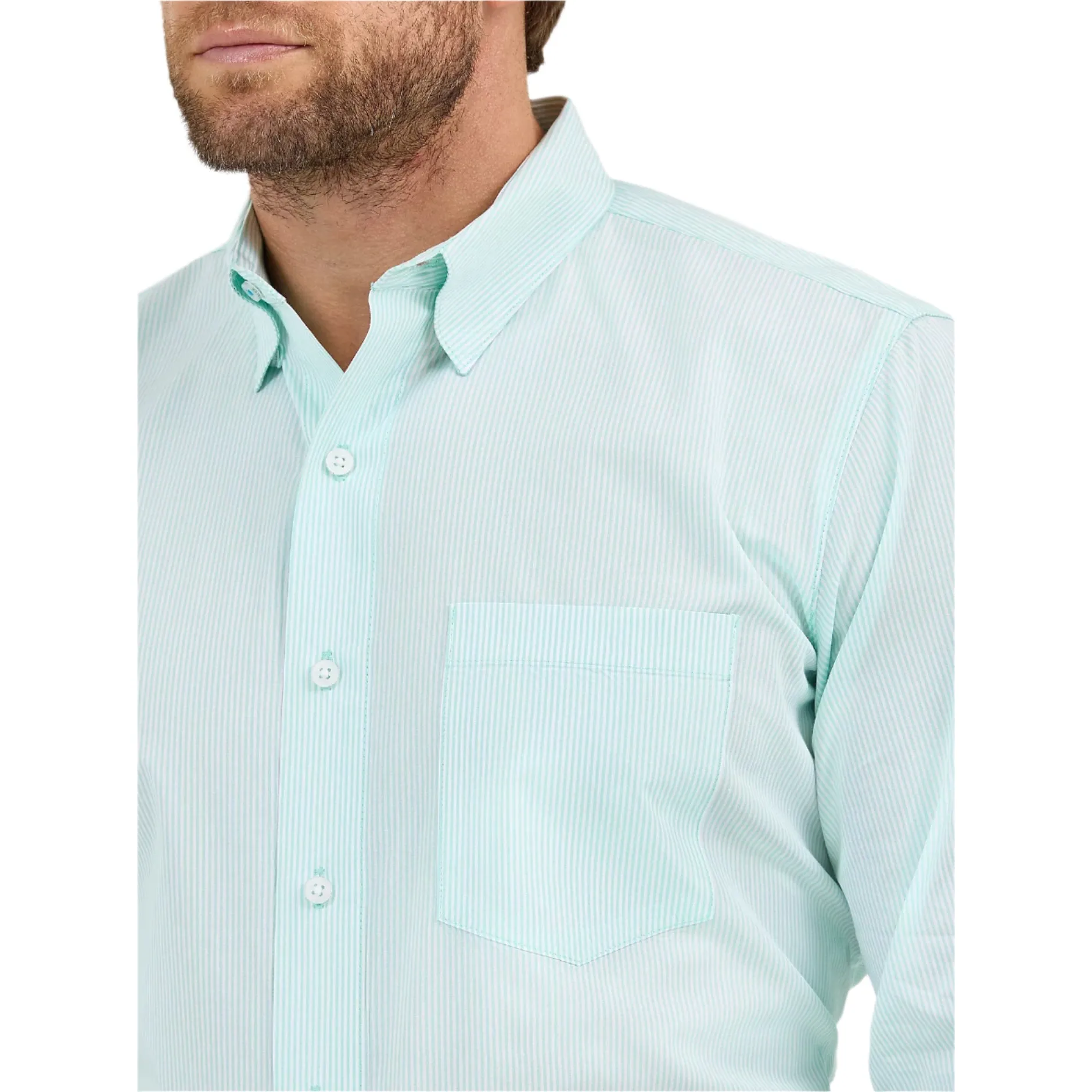 Men's Wrangler Cody Johnson One Pocket Button Down Shirt 112365606 - Image 3