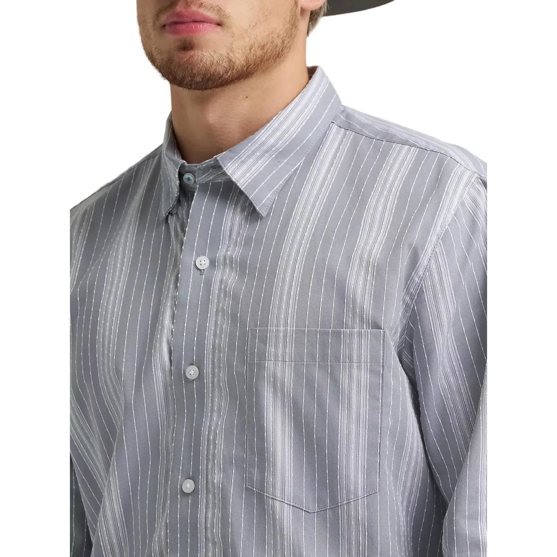 Men's Wrangler Cody Johnson One Pocket Button Down Shirt 112374477 - Image 3