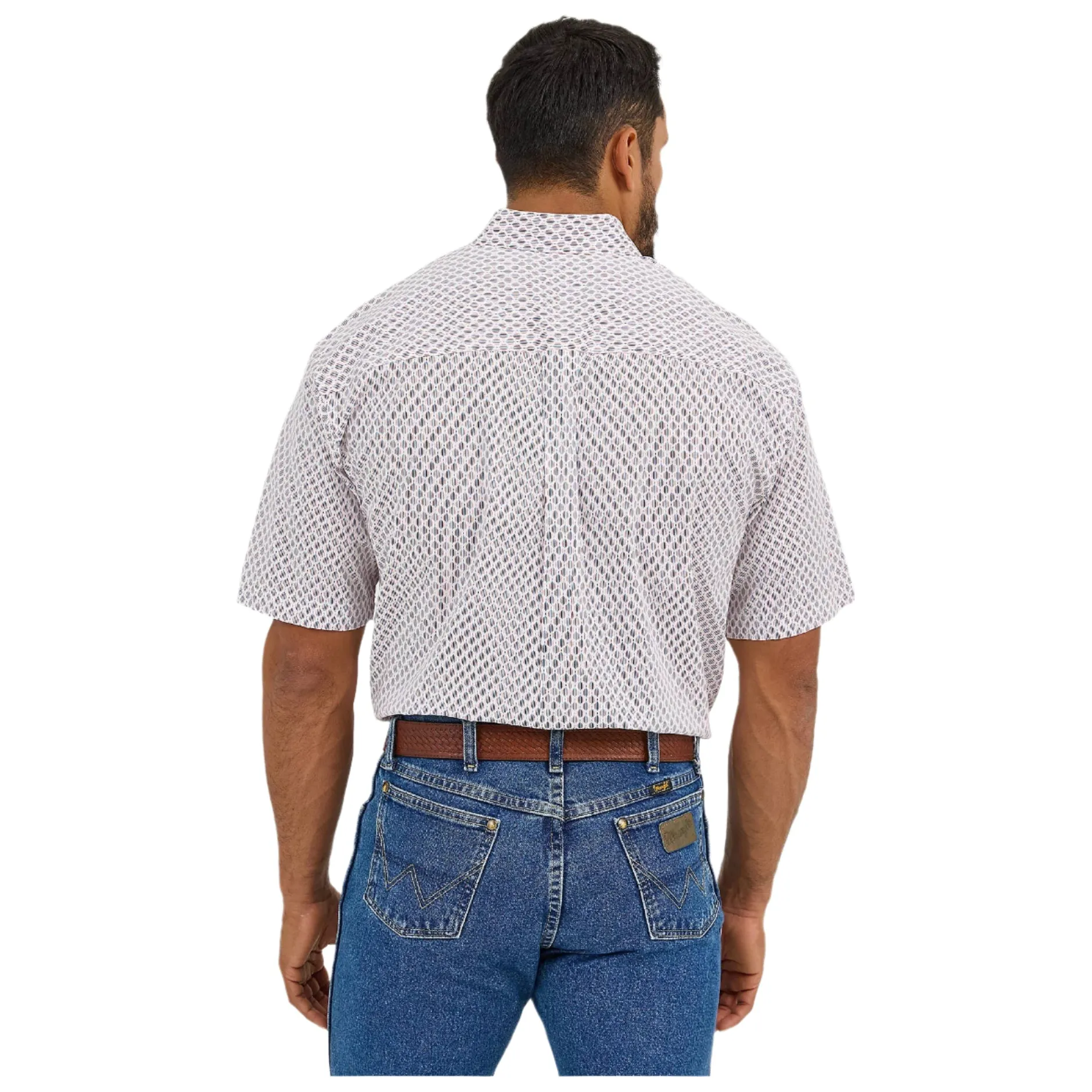 Men's Wrangler George Strait™ Short Sleeve One Pocket Button Down Shirt 112365409 - Image 3