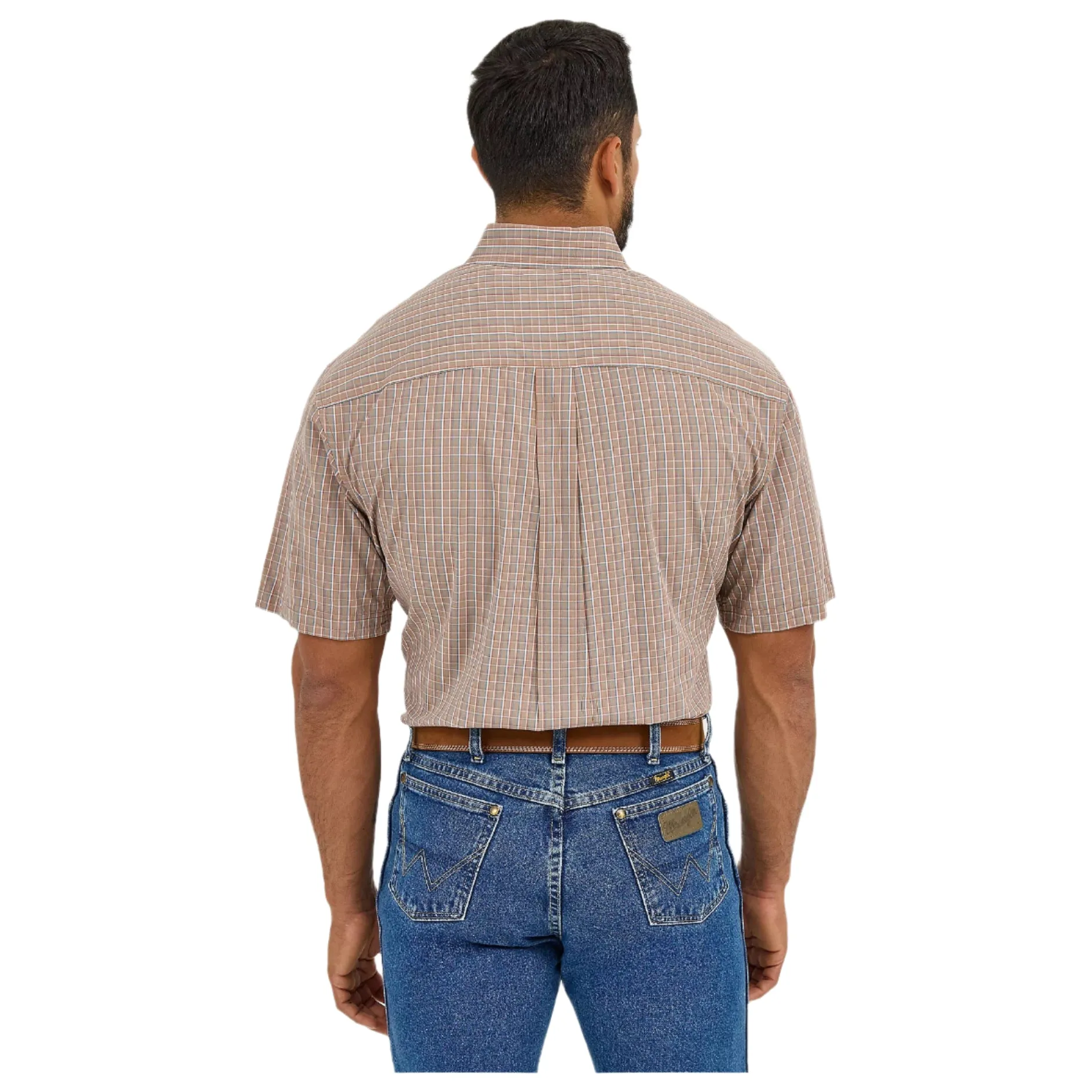 Men's Wrangler  George Strait™ Short Sleeve Two Pocket Button Down Shirt 112365413 - Image 3
