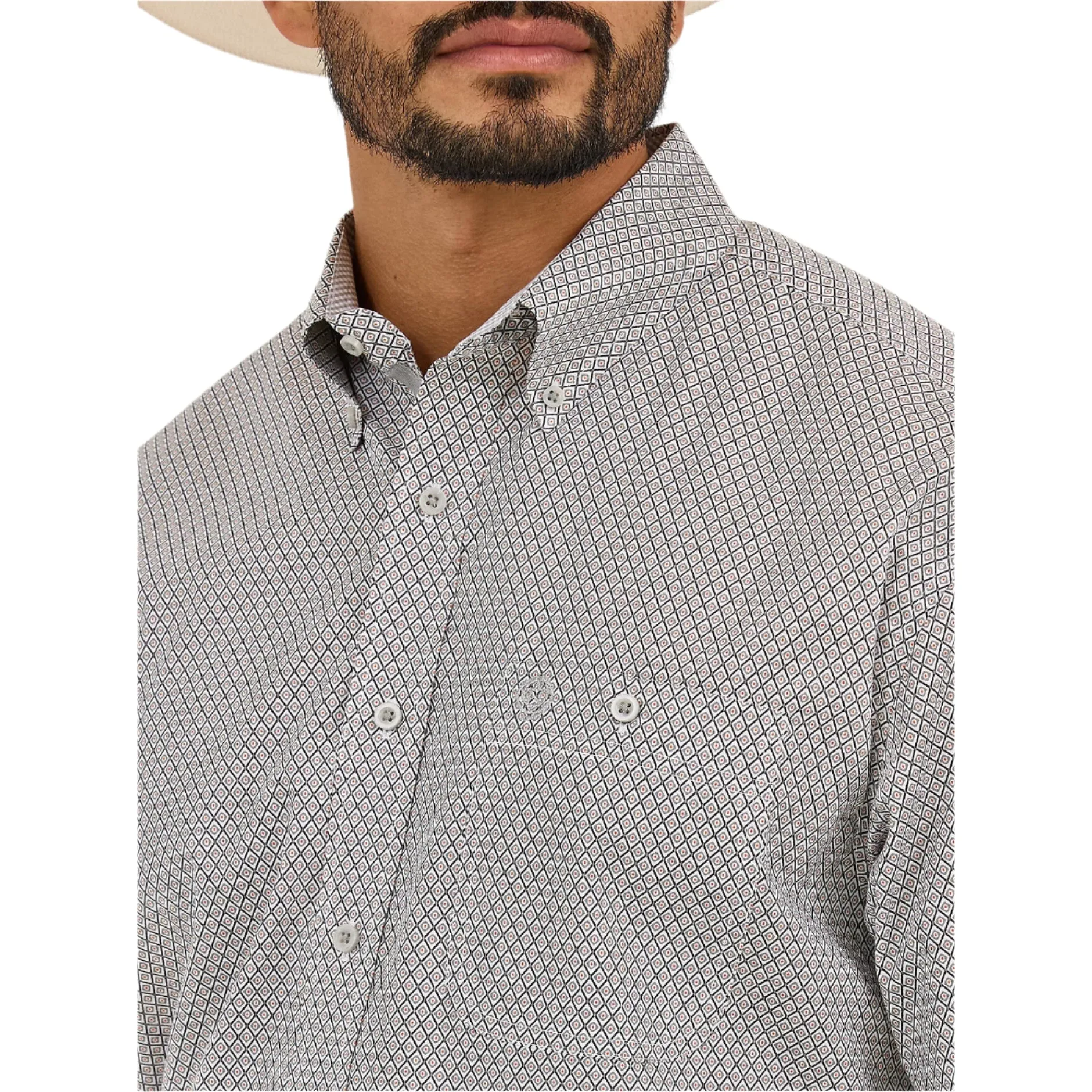 Men's Wrangler George Strait™ Short Sleeve Two Pocket Button Down Shirt 112365414 - Image 2