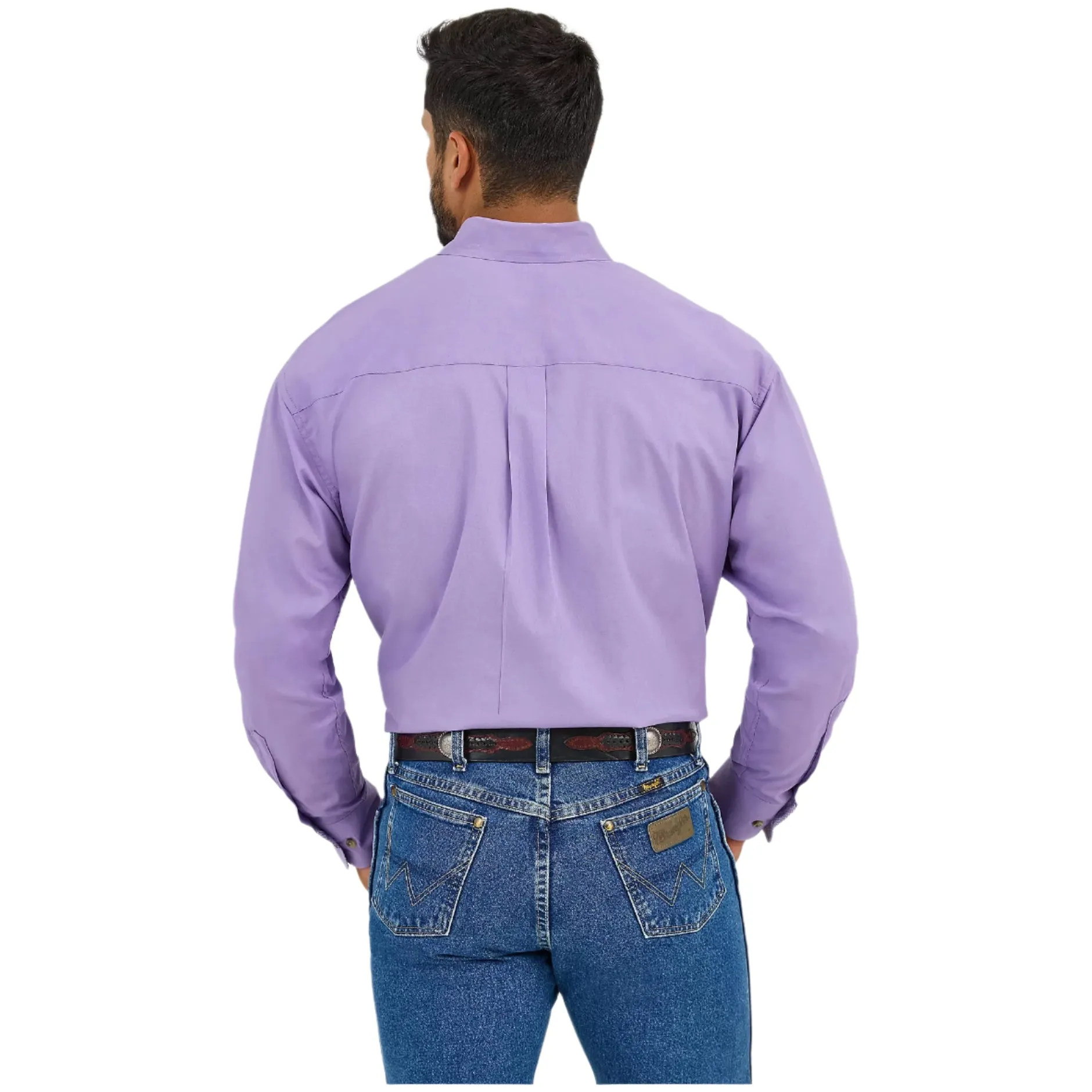 Men's Wrangler George Strait™ Solid One Pocket Button Down Shirt 112365382 - Image 3