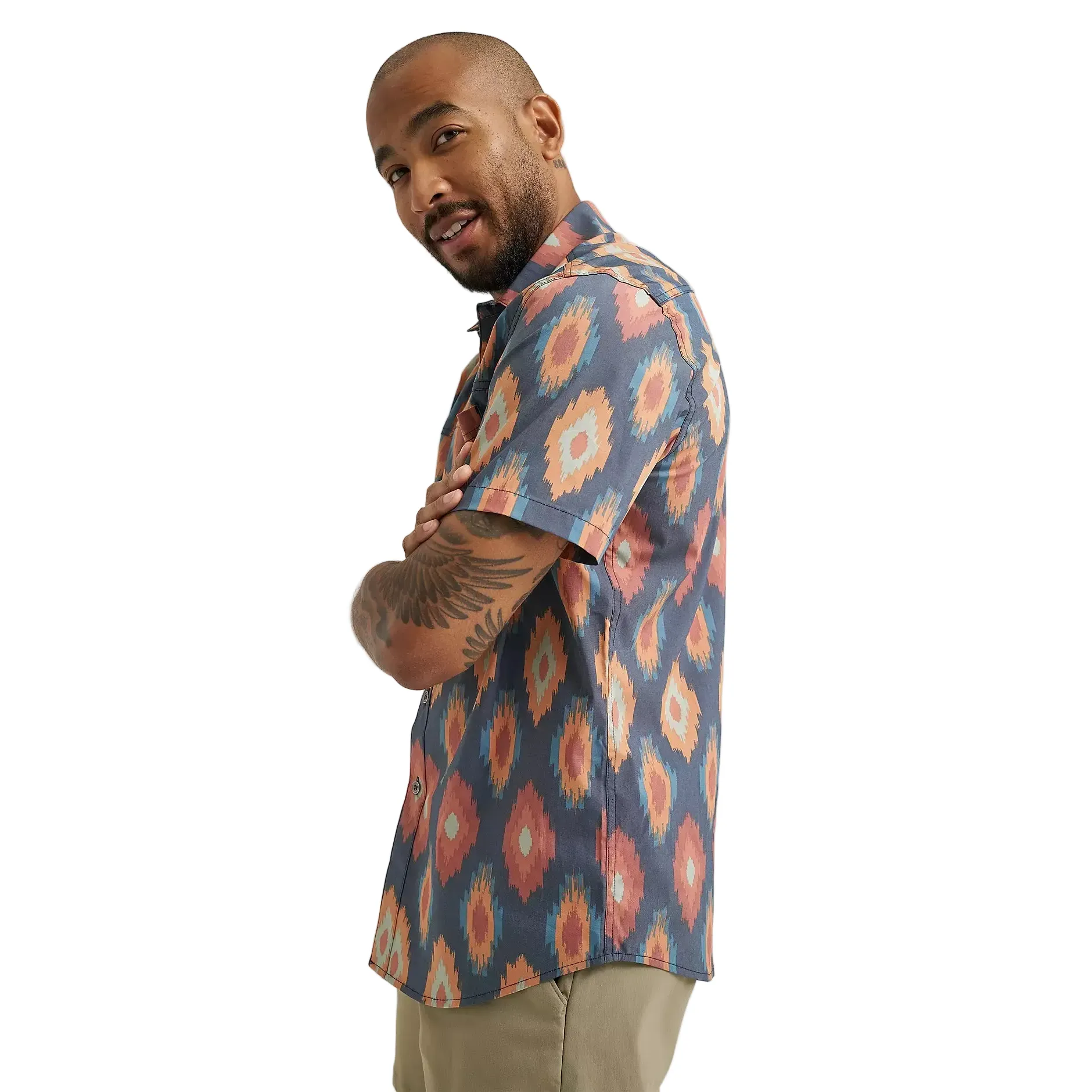 Men's Wrangler Ikat Diamond Outdoor Shirt 112381653 - Image 2