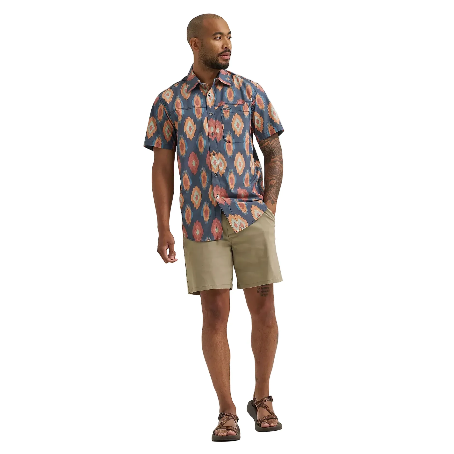 Men's Wrangler Ikat Diamond Outdoor Shirt 112381653 - Image 5