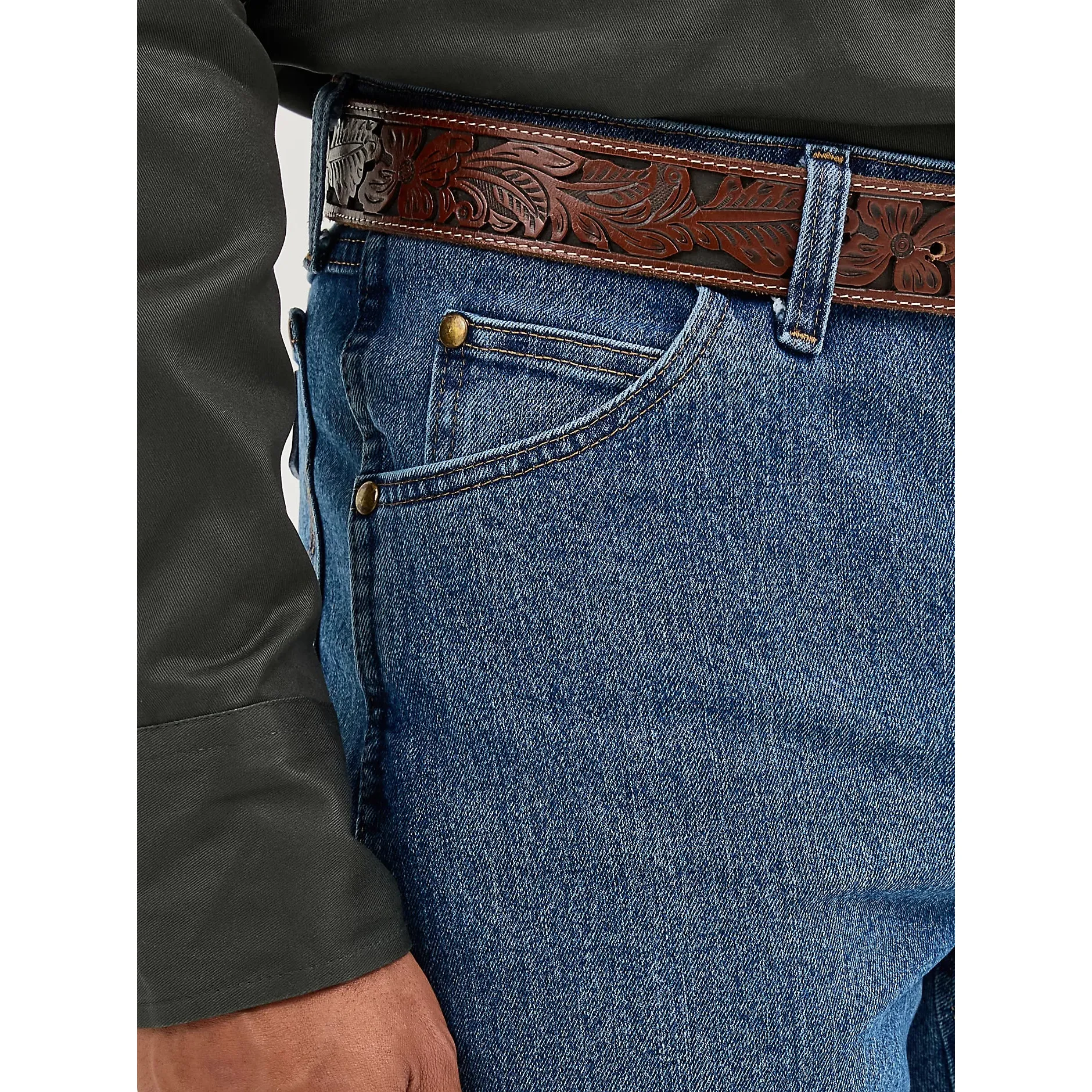 Men's Wrangler Premium Performance Advanced Comfort Cowboy Cut® Regular Fit Jean 1047MACMT - Image 6