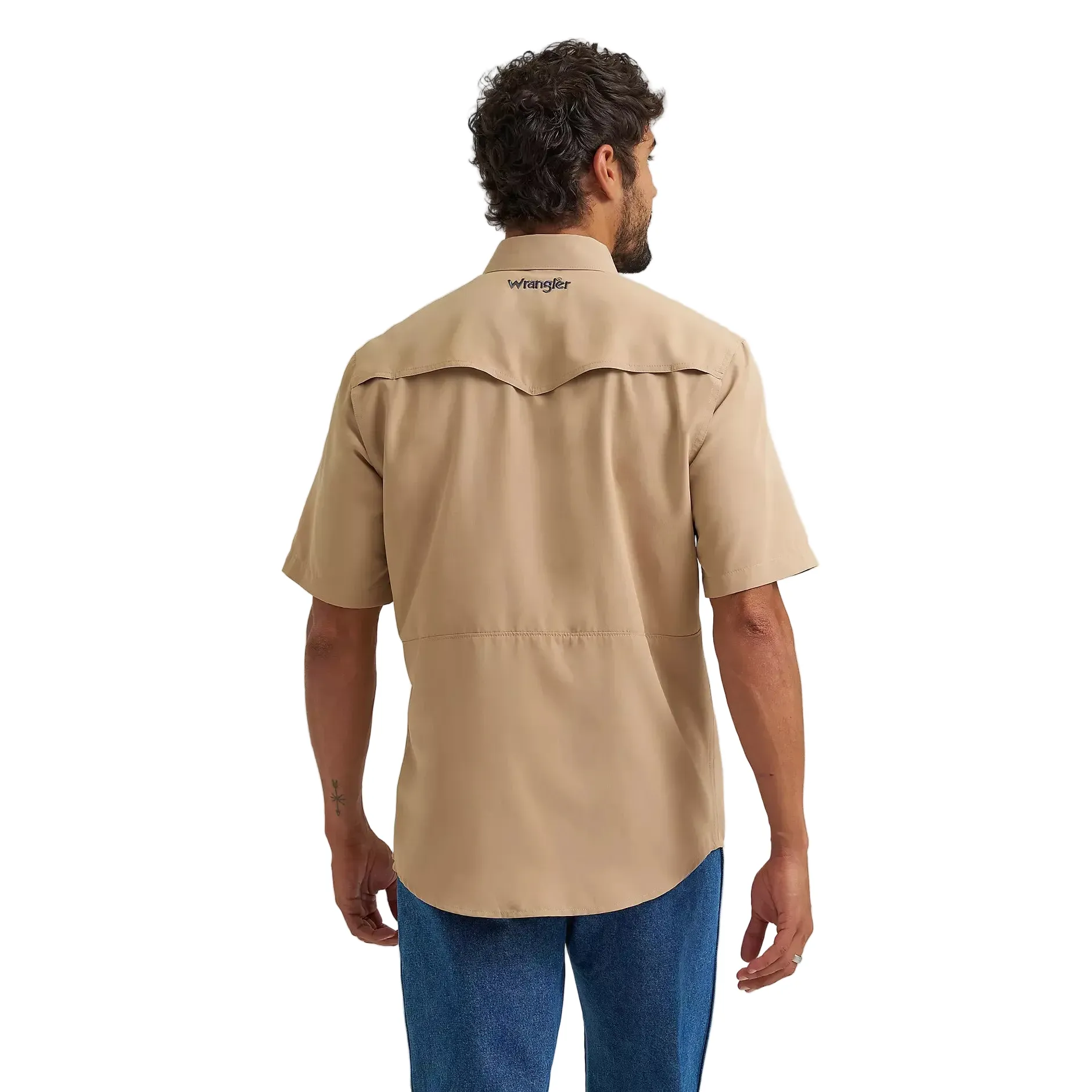 Men's Wrangler Travertine Performance Short Sleeve Shirt 112375133 - Image 4