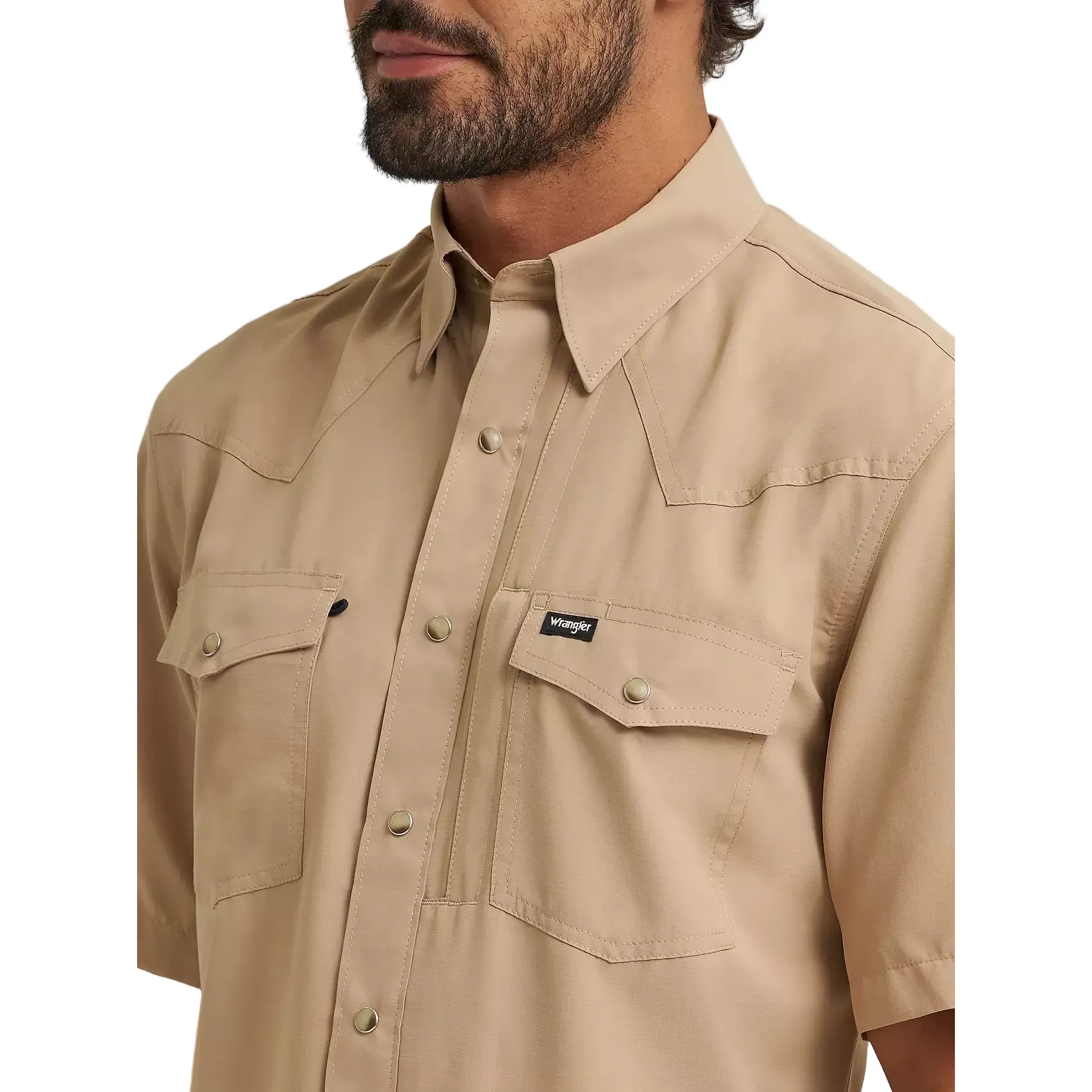 Men's Wrangler Travertine Performance Short Sleeve Shirt 112375133 - Image 5