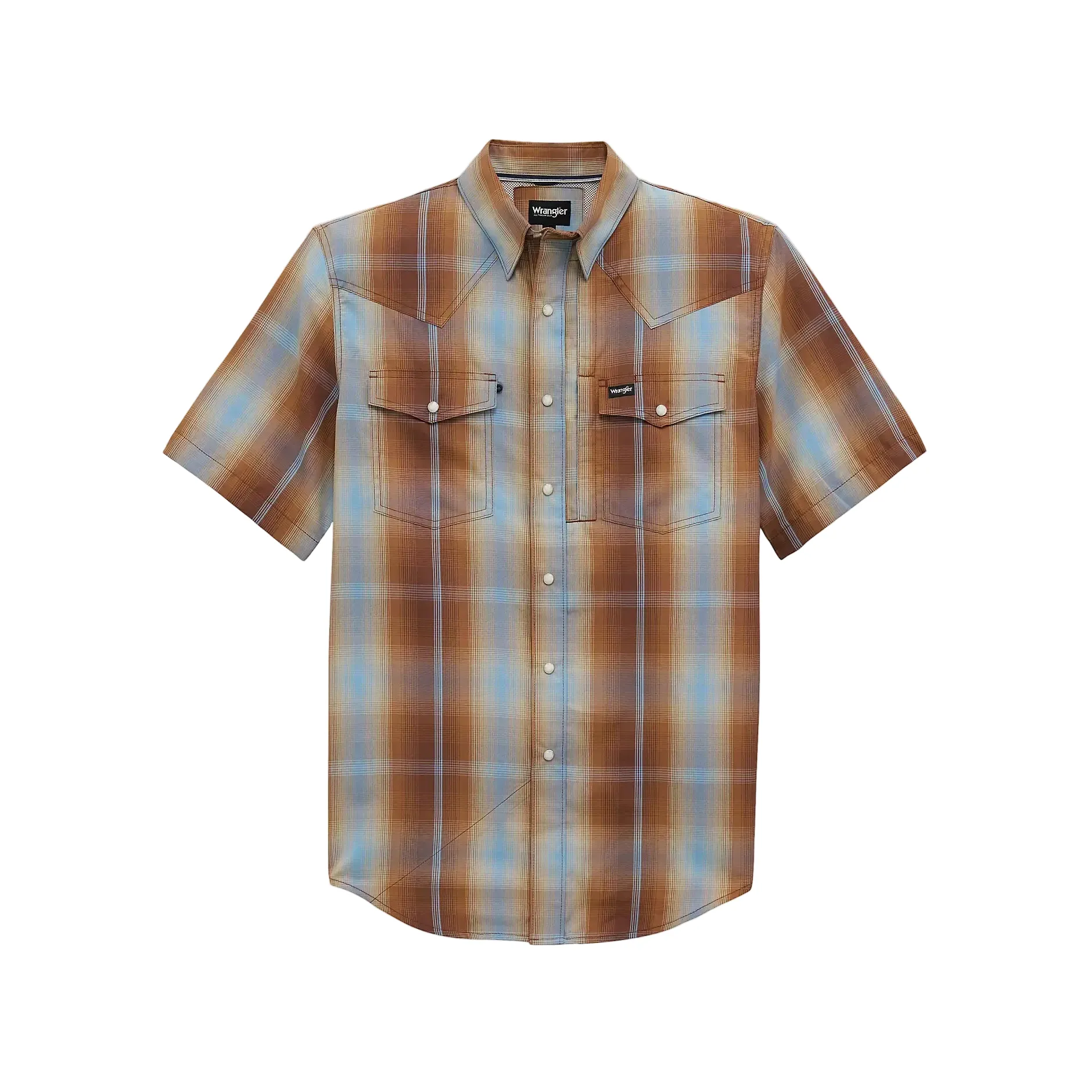 Men's Wrangler Turbulence All Terrain Gear Performance Plaid Shirt 112382382 - Image 3