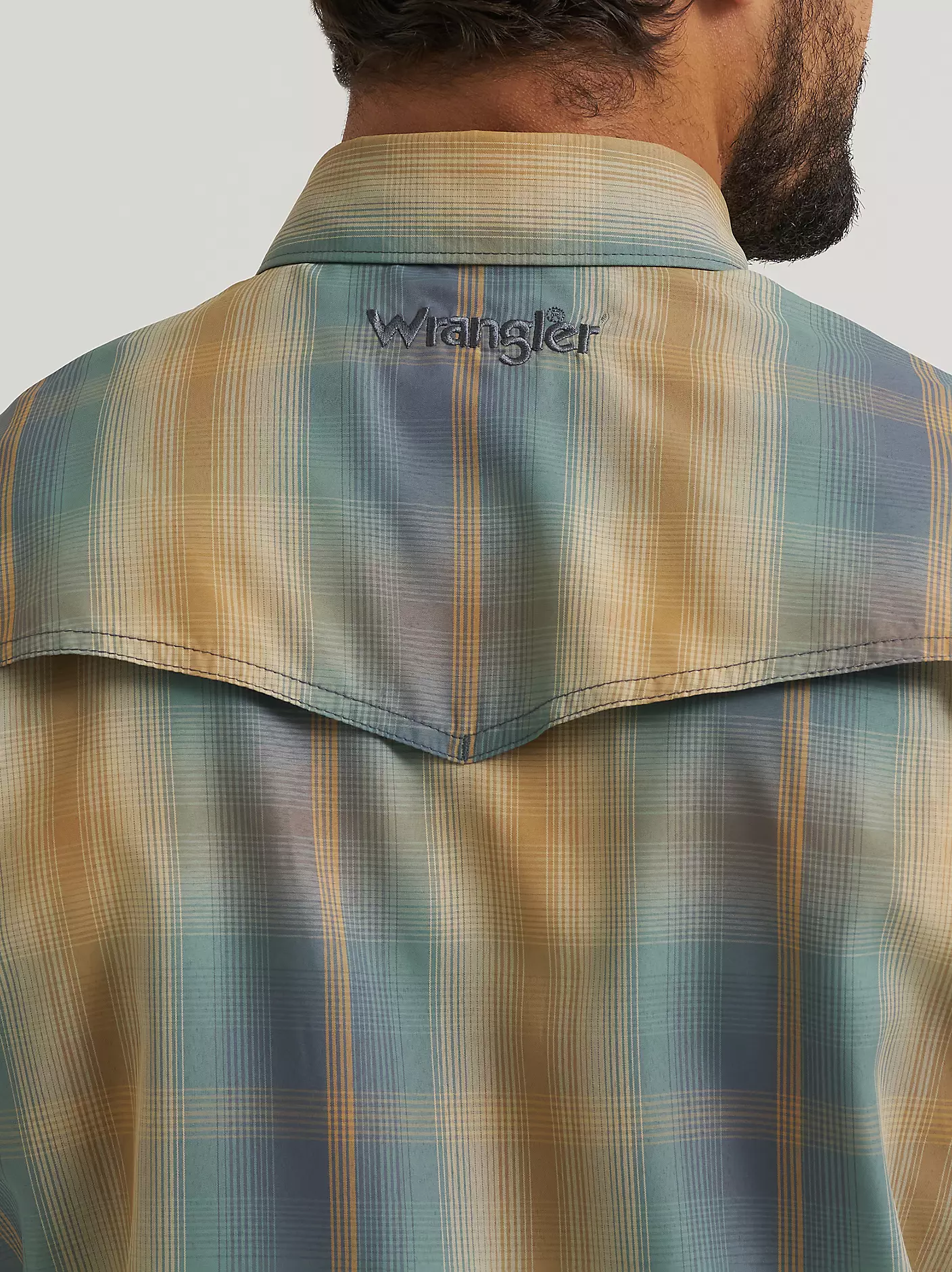 Men's Wrangler Turbulence All Terrain Performance Plaid Shirt 112382381 - Image 3