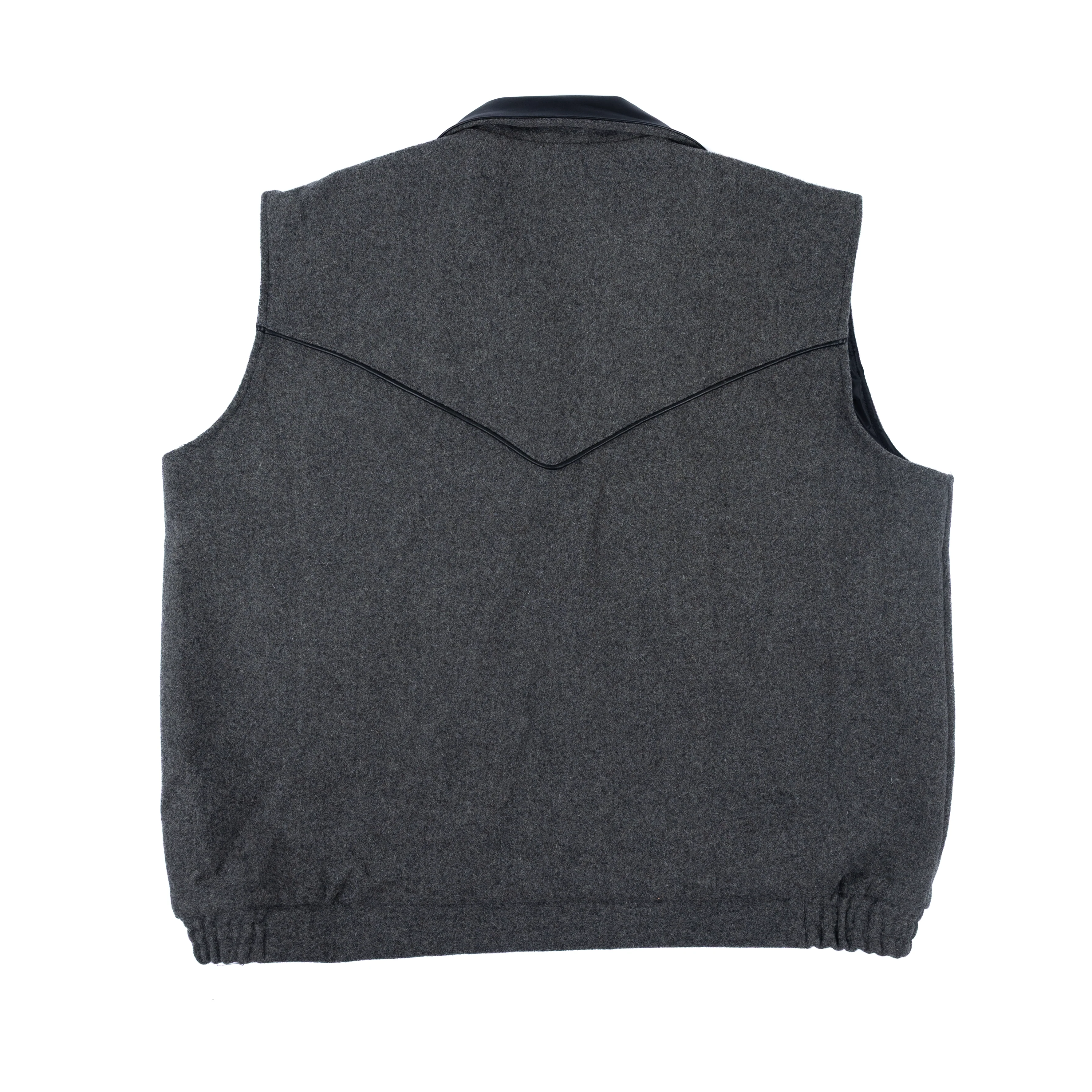 Men's Wyoming Traders Charcoal Nevada Wool Vest VNC - Image 2