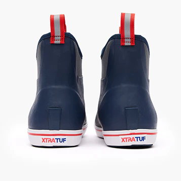 Men's XTRATUF Navy Red 6 Inch Ankle Deck Boot 22733 - Image 3