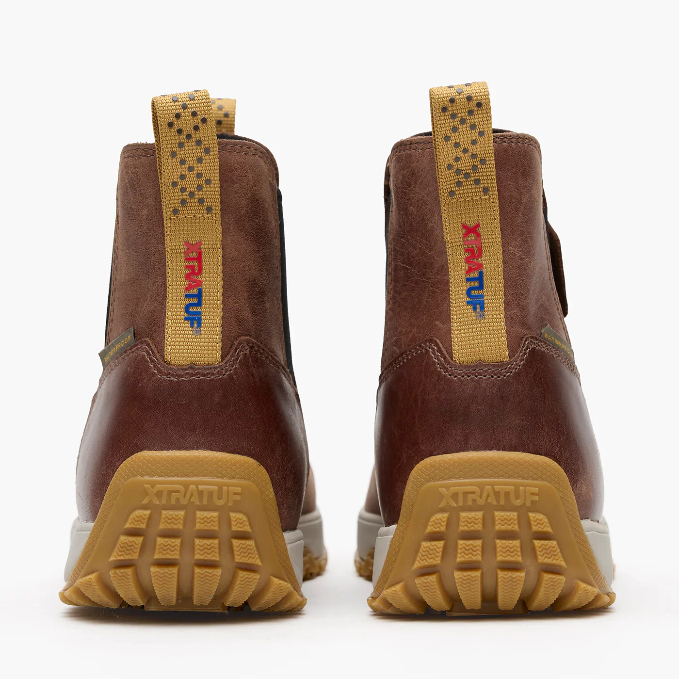 Men's XTRATUF Earth Brown Leather Ankle Deck Boot XMABL900 - Image 3