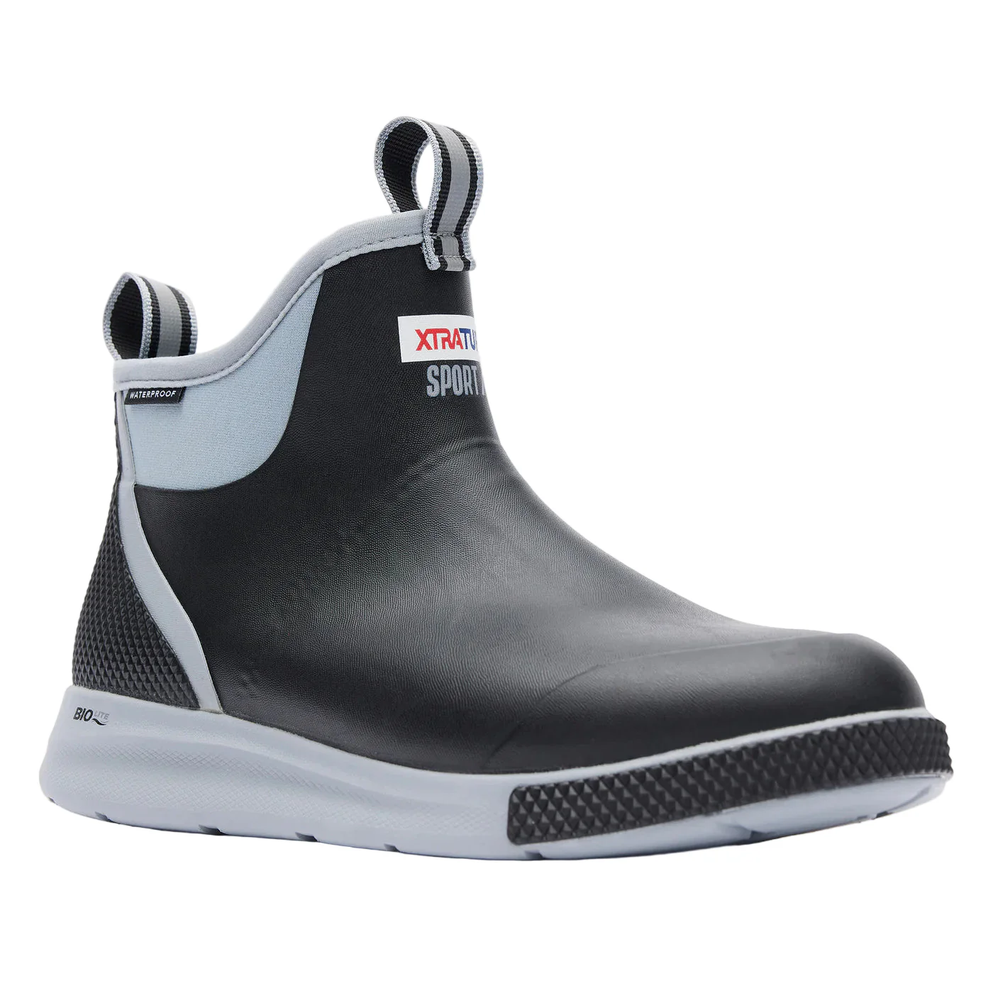 Men's XTRATUF Tailgate Black 6 In Ankle Deck Boot Sport ADSM7TP