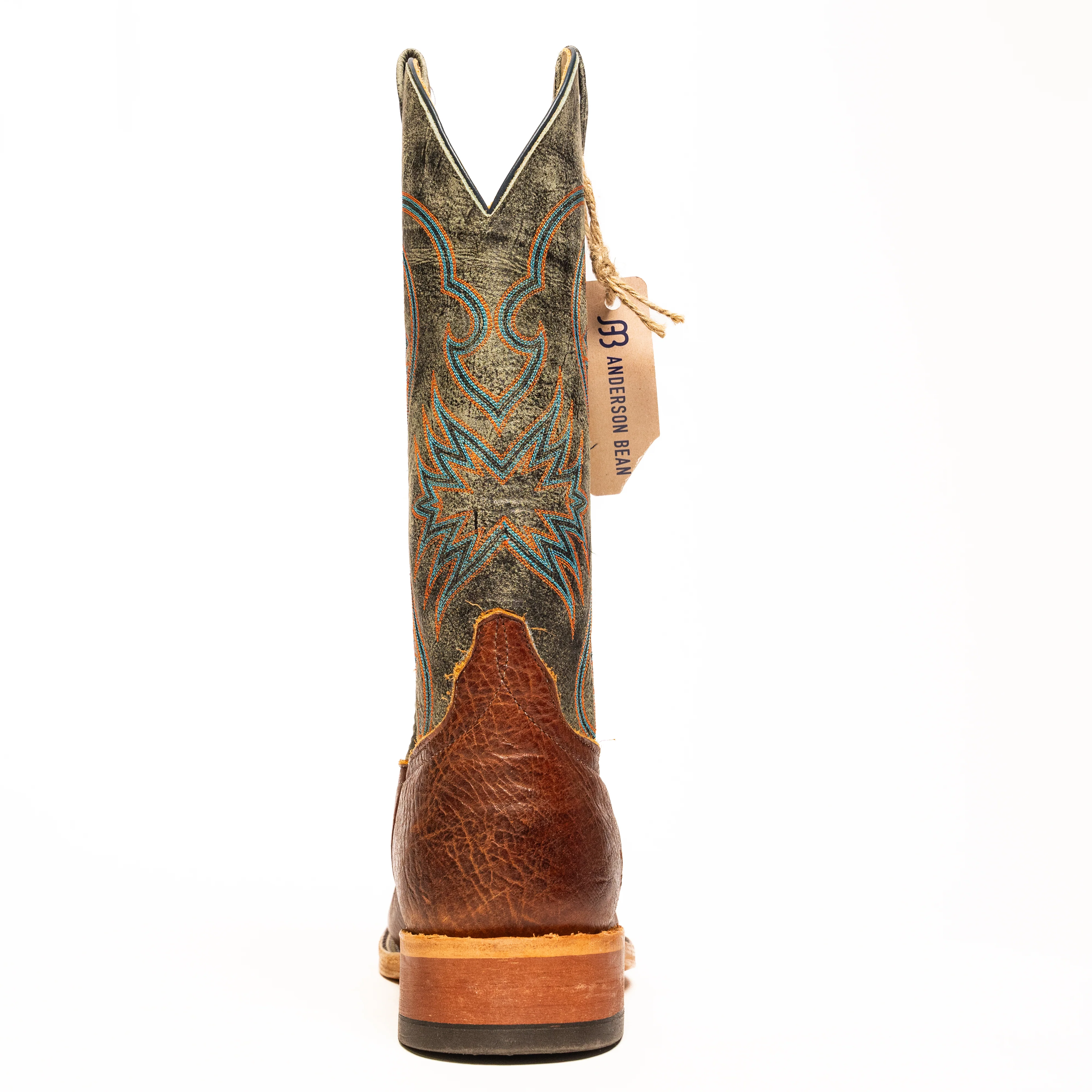 Anderson Bean Brown Mike Tyson Bison Square Toe Boots - Image 4
