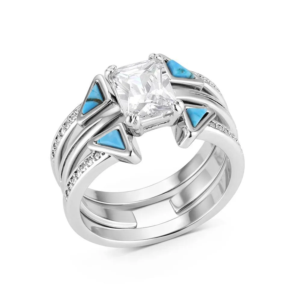 Montana Silversmiths Skyline Stack Ring Set RG6549