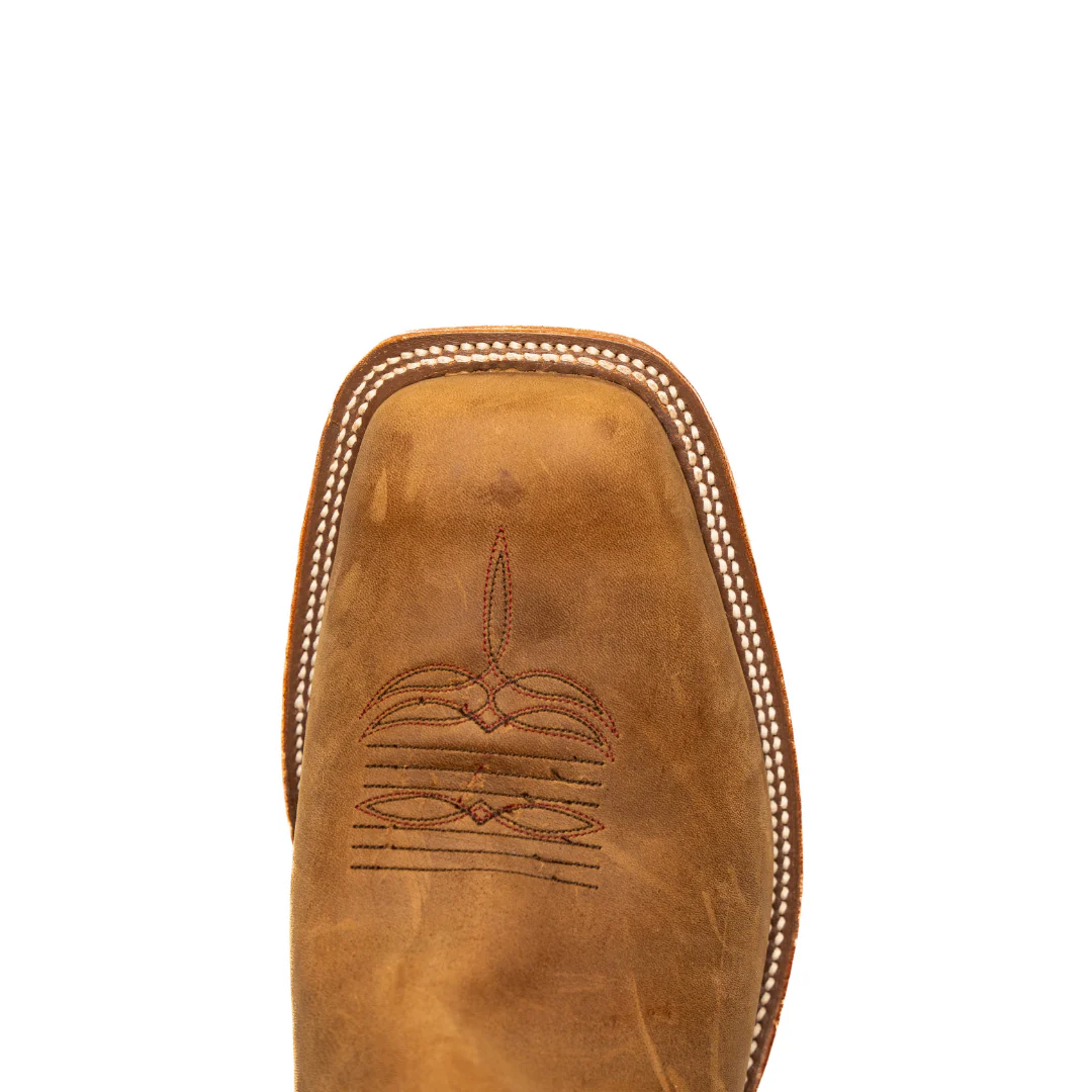 Anderson Bean Oakwood Crazy Horse Tan Square Toe Boots - Image 5