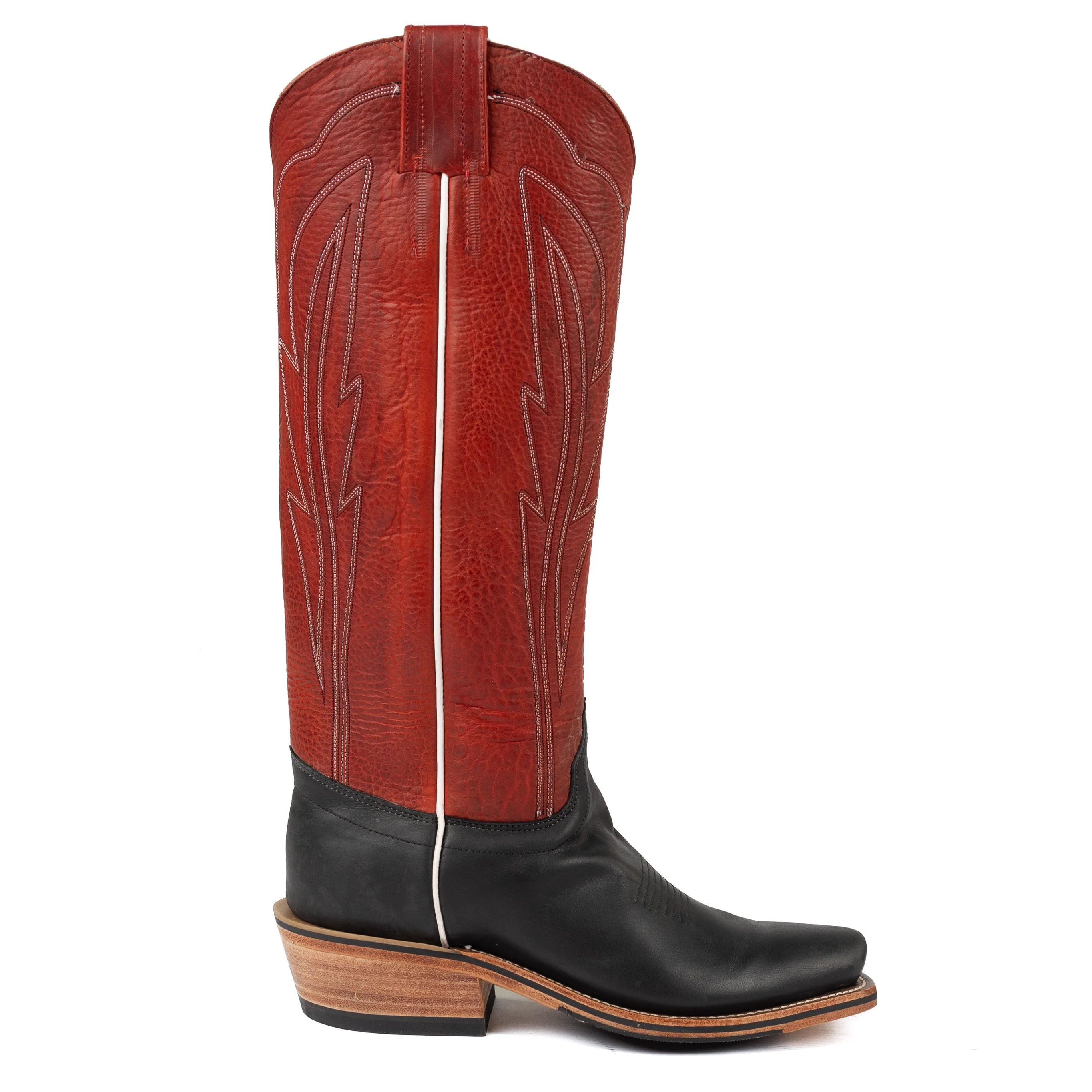 Olathe Black Wyoming Narrow Square Toe Boots - Image 3