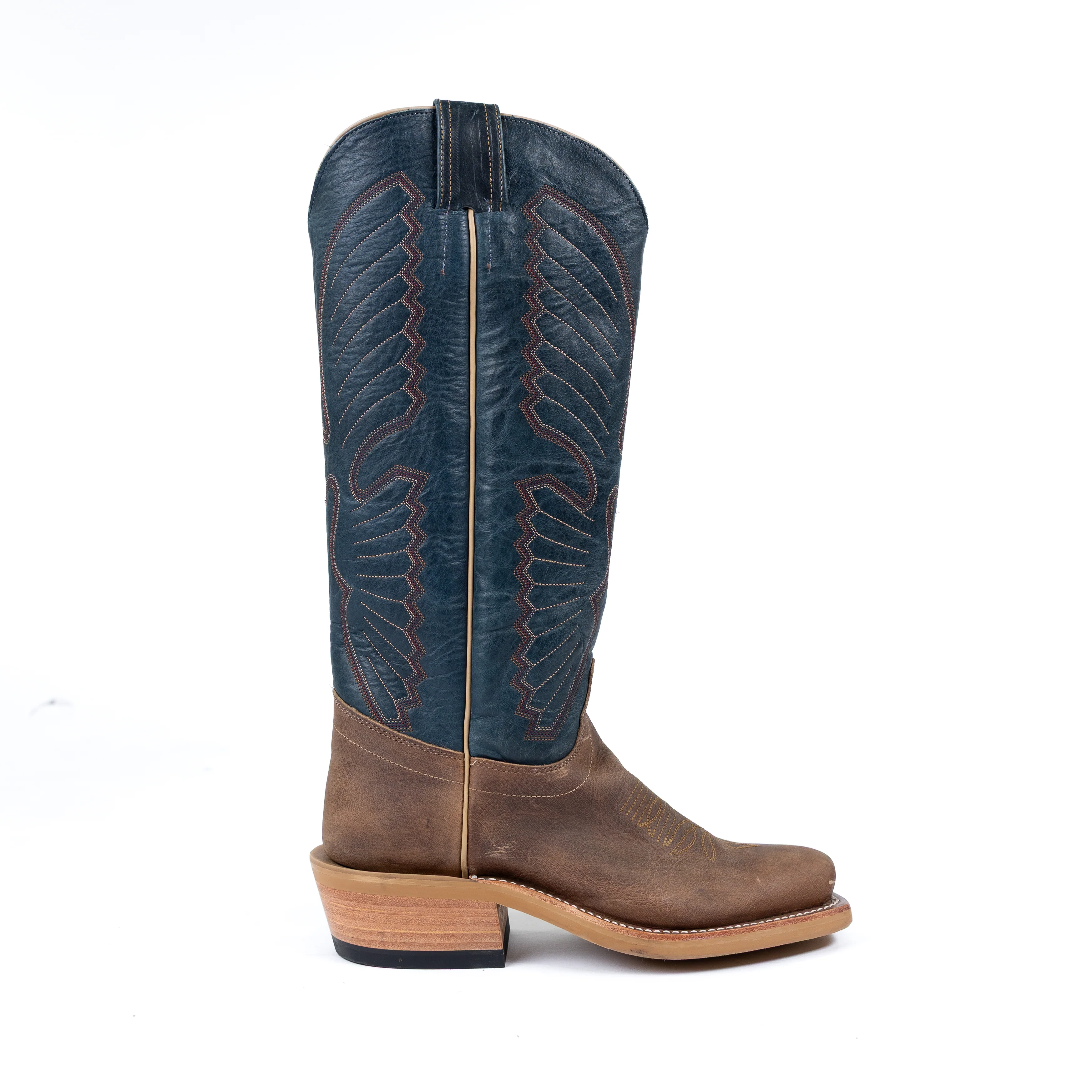 Olathe Sand Angry Elk Square Toe Boots TT16 - Image 3