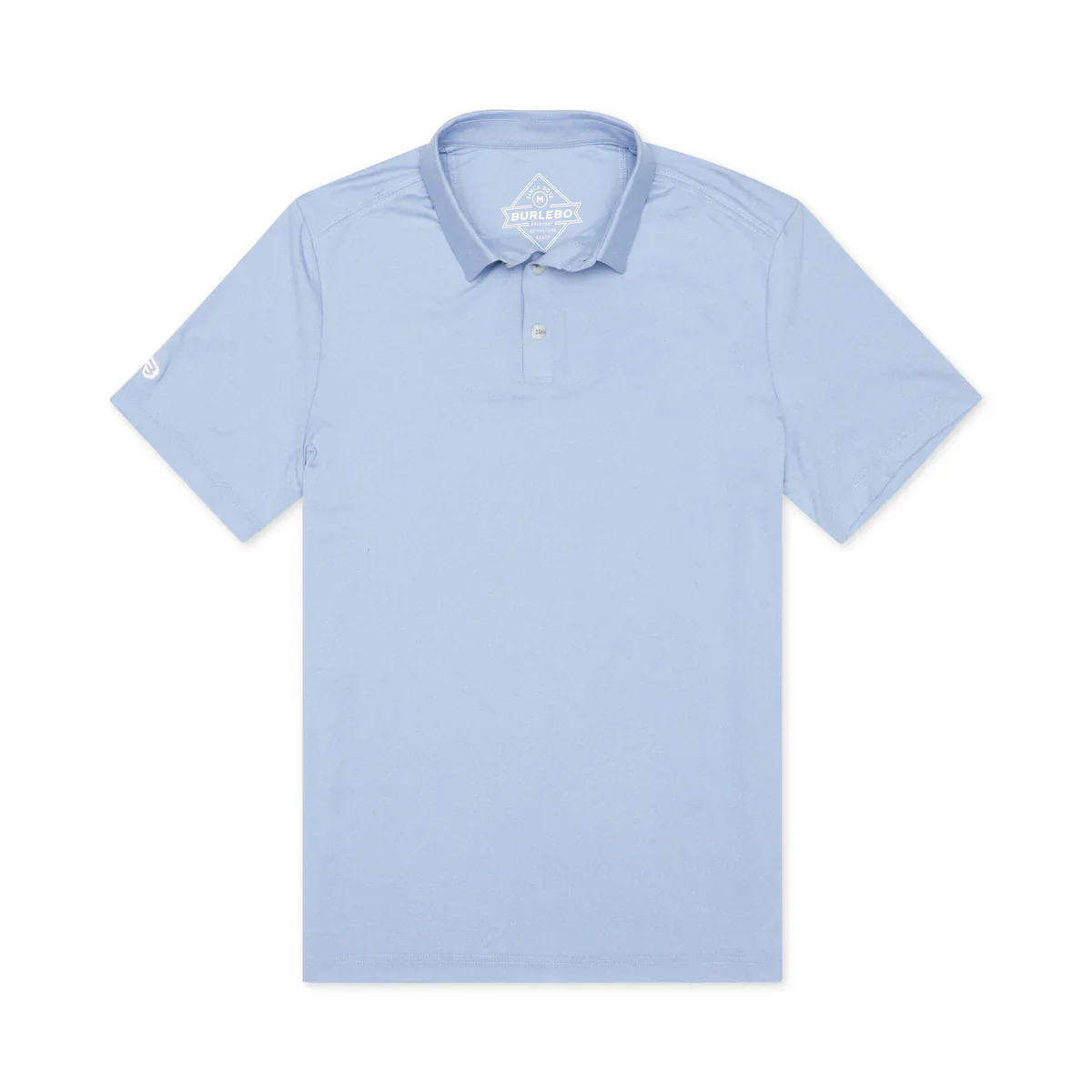 Men's Burlebo Performance Polo - Heather Sky Blue PP-SB