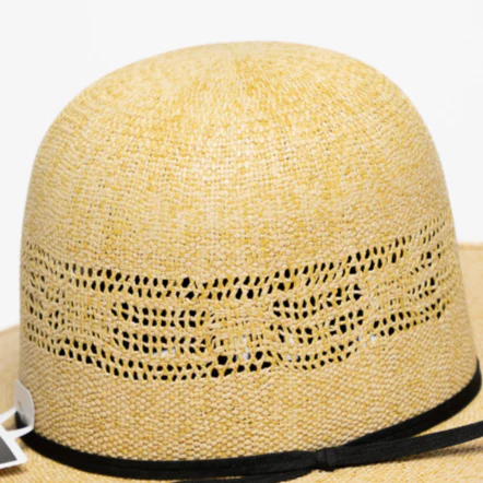 Rodeo King Burlap Bangora 5" Straw Hat - Long Oval - Image 2