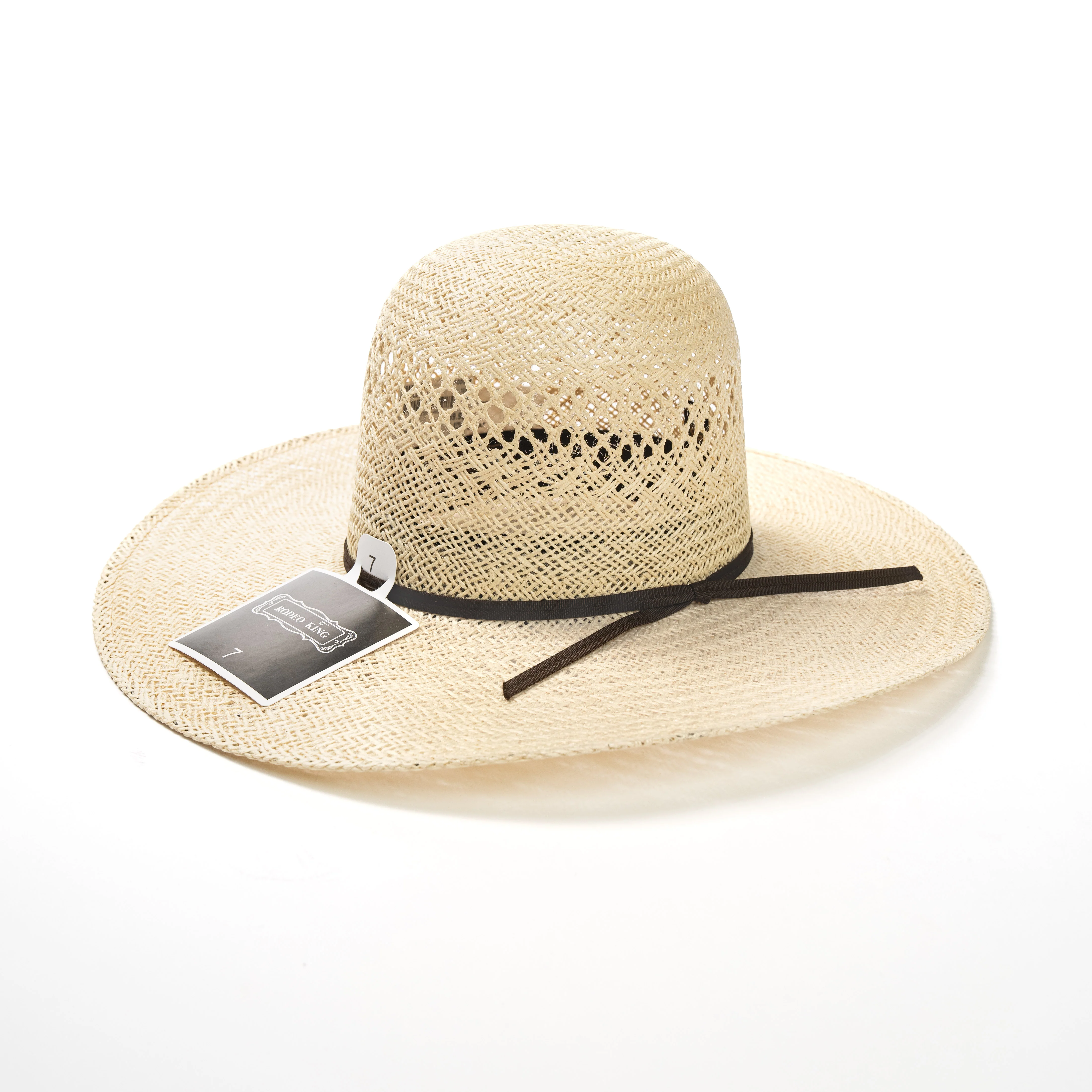 Rodeo King Jute 4.25" Straw Hat - Long Oval