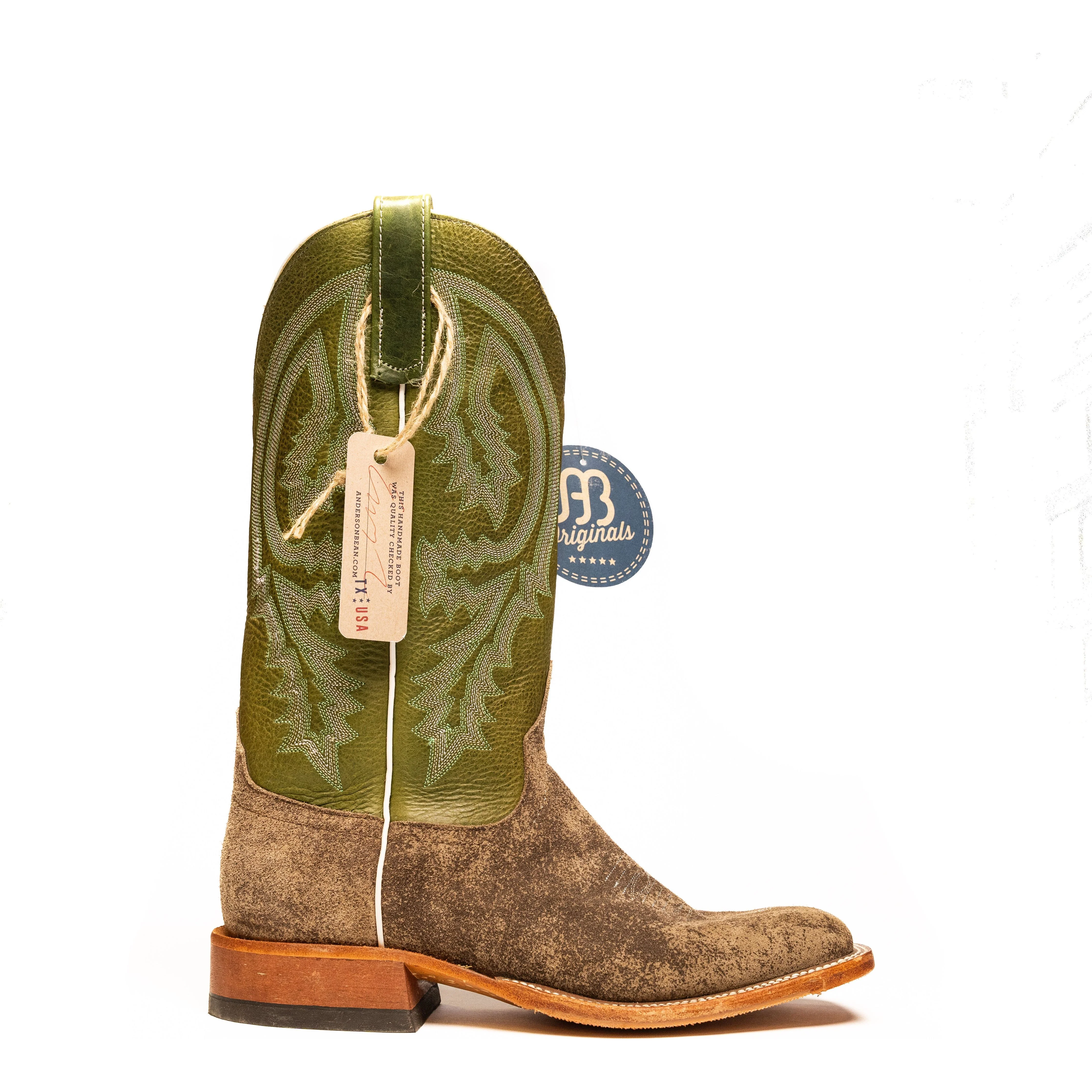 Anderson Bean Gray River Rock Square Toe Boots - Image 3