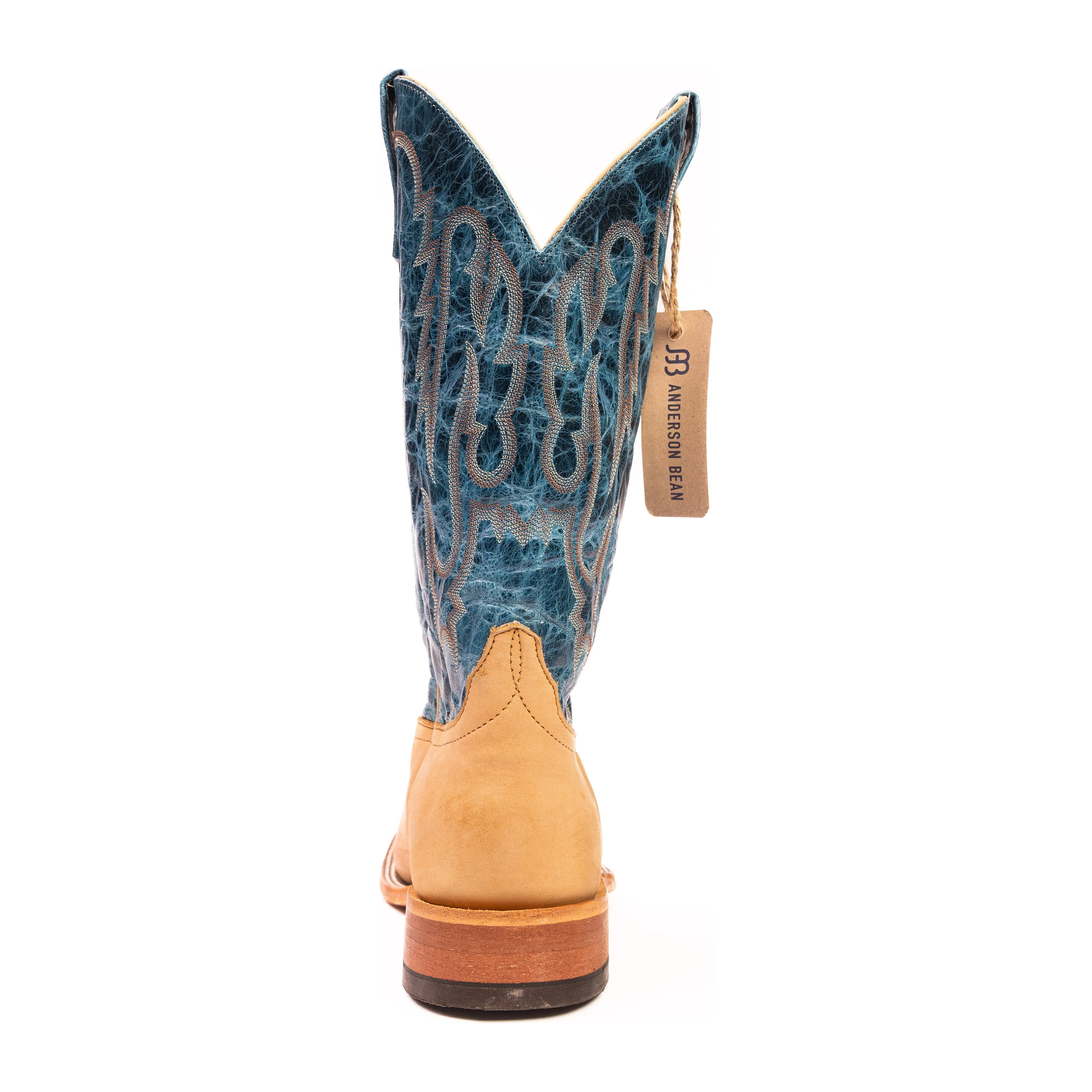 Anderson Bean Tan Crazyhorse Square Toe Boots - Image 4