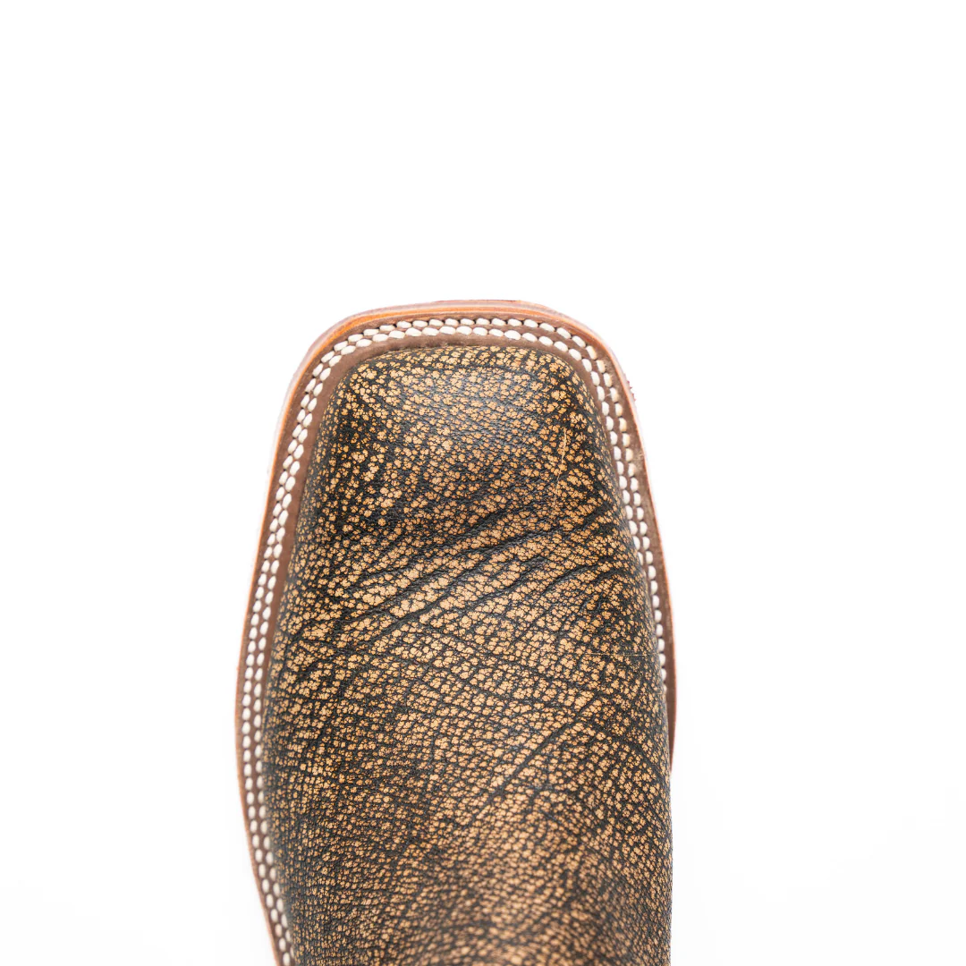 Anderson Bean Tan Safari Buffalo Square Toe Boots - Image 5