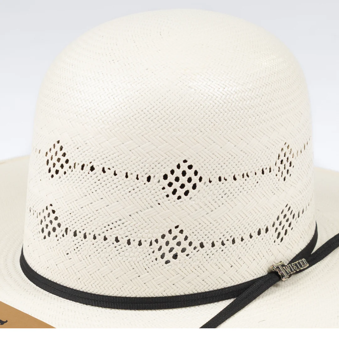 Twister 4.5" "The Rio Grande" Straw Hat T70619OP - Long Oval - Image 2