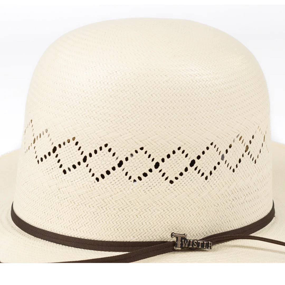 Twister 5" "High Plains" Straw Hat T7393V - Long Oval - Image 2