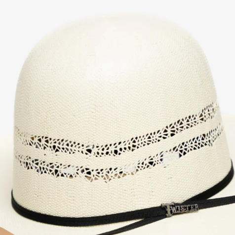 Twister Bangora 4.5" Straw Hat T71828 - Long Oval - Image 2
